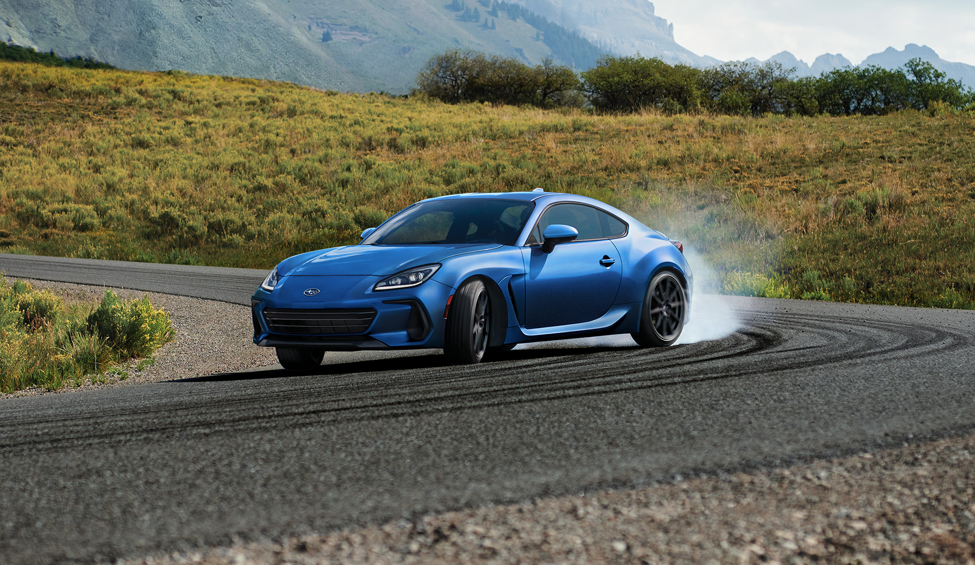 Subaru BRZ corner drift