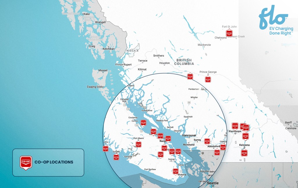 FLO and FCL charging map