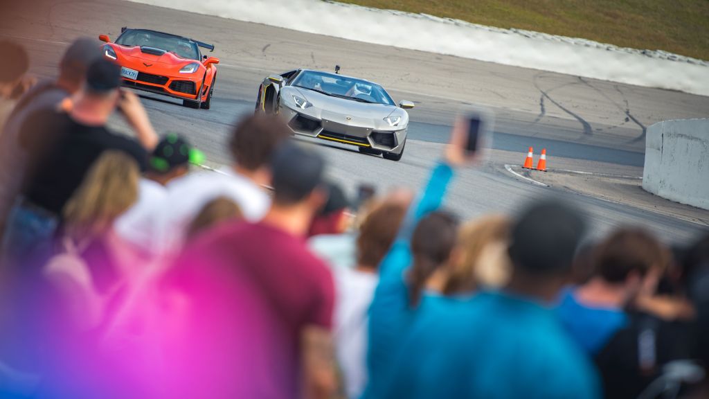 Drive Festival supercars driving on race track