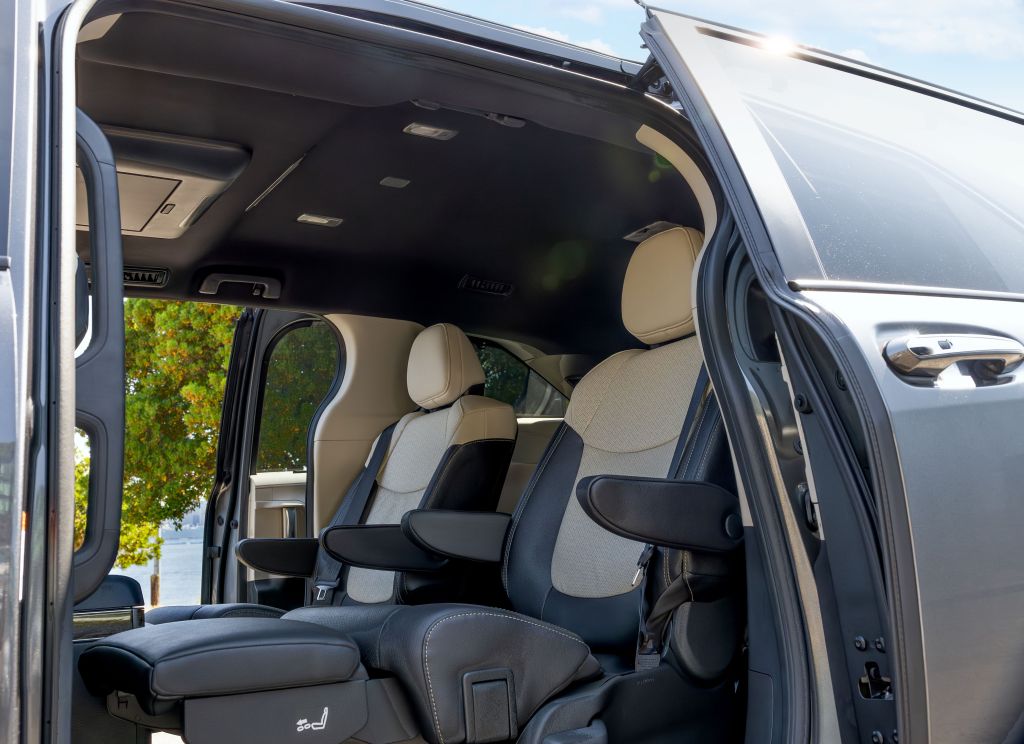 2025 Toyota Sienna second row captain's chairs