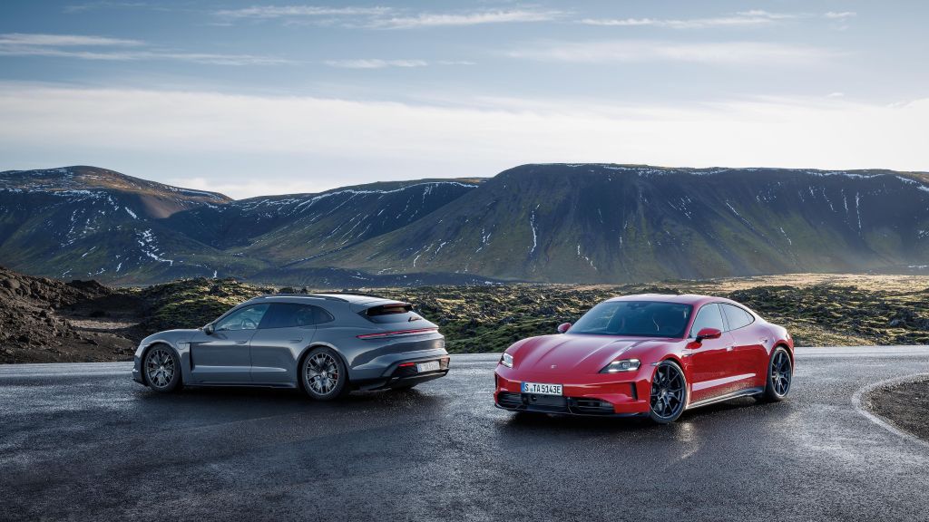 Porsche Taycan Sport Turismo and sedan
