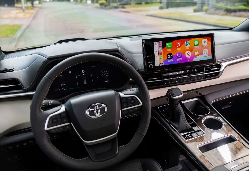 2025 Toyota Sienna steering wheel and dashboard