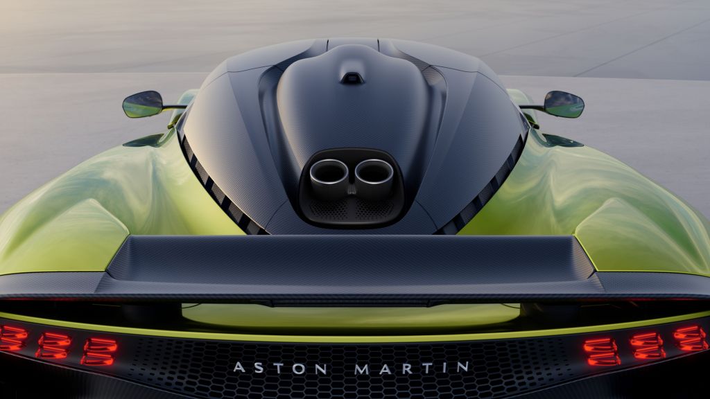 Aston Martin Valhalla top view from behind