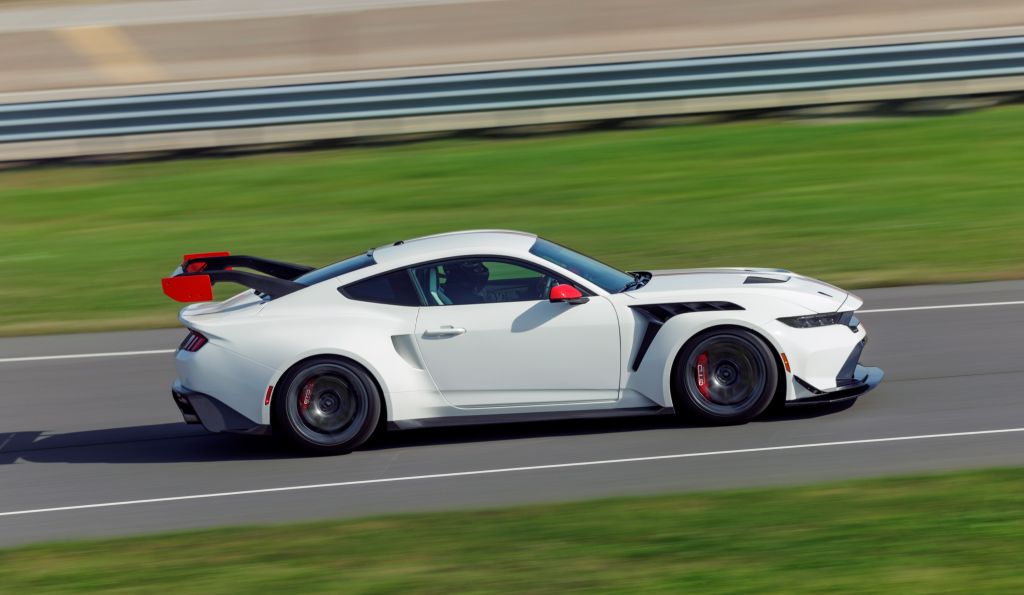 Ford Mustang GTD Spirit of America on track