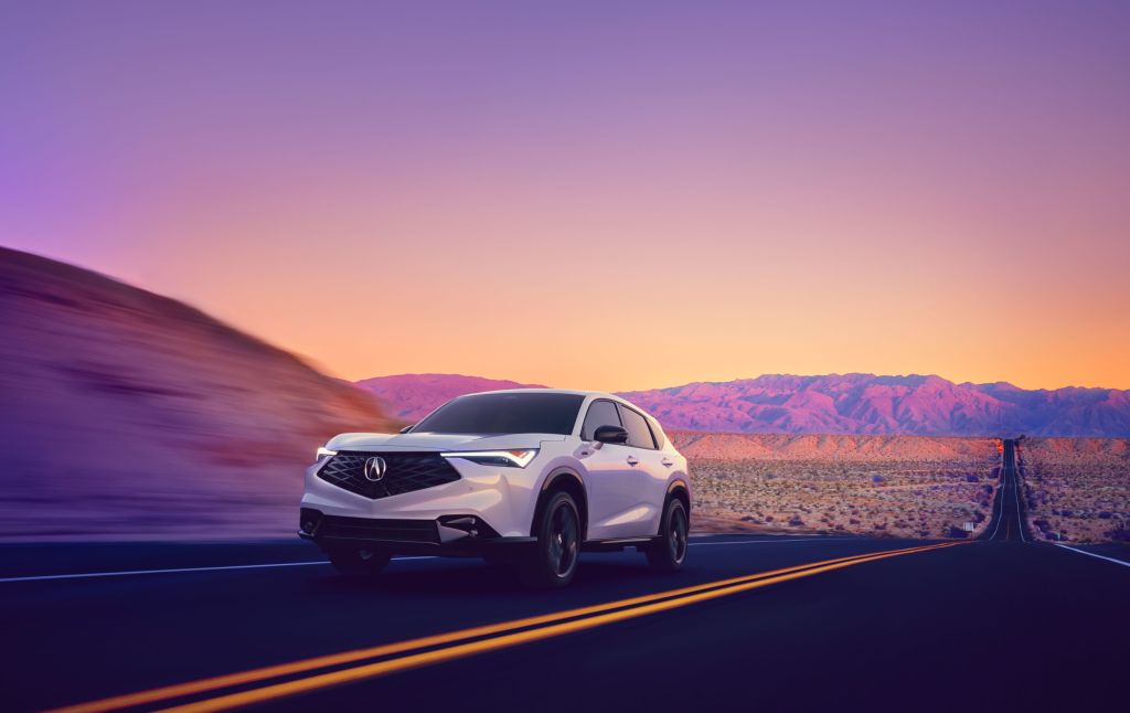 2025 Acura ADX driving on desert road