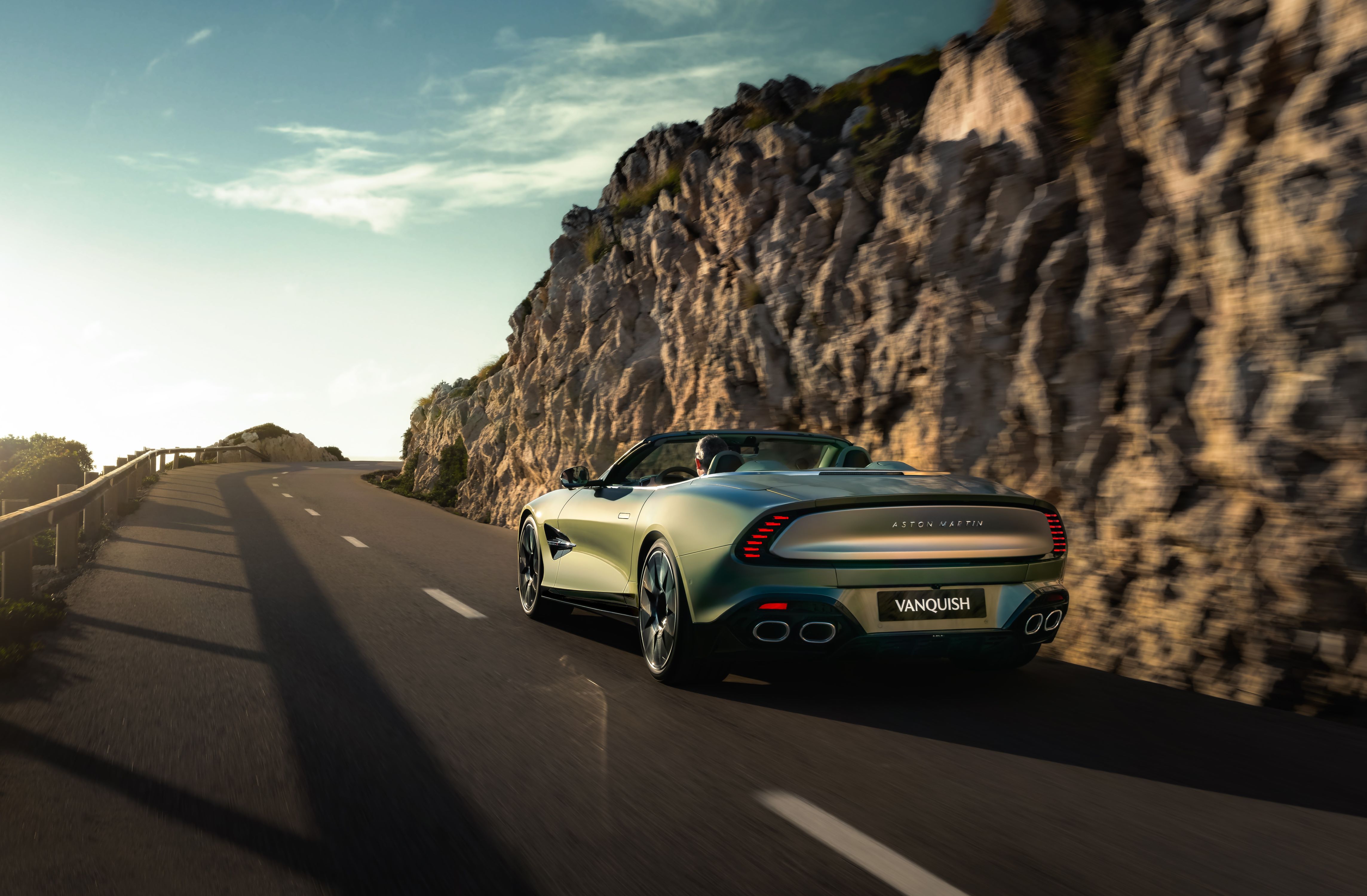 Aston Martin Vanquish Volante view from rear