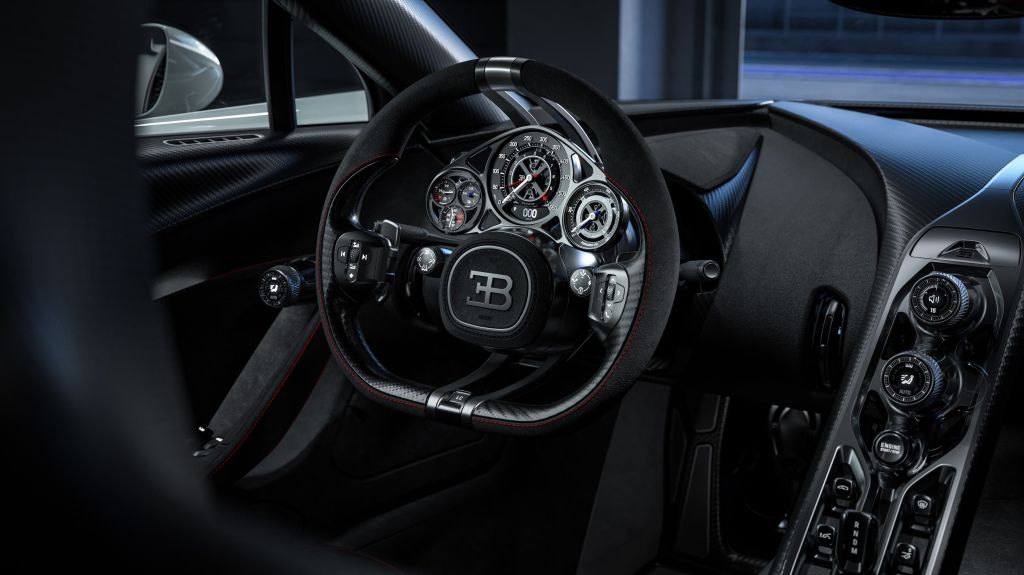 Bugatti Tourbillon steering wheel