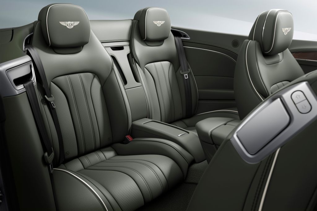 Bentley Continental GTC rear seats