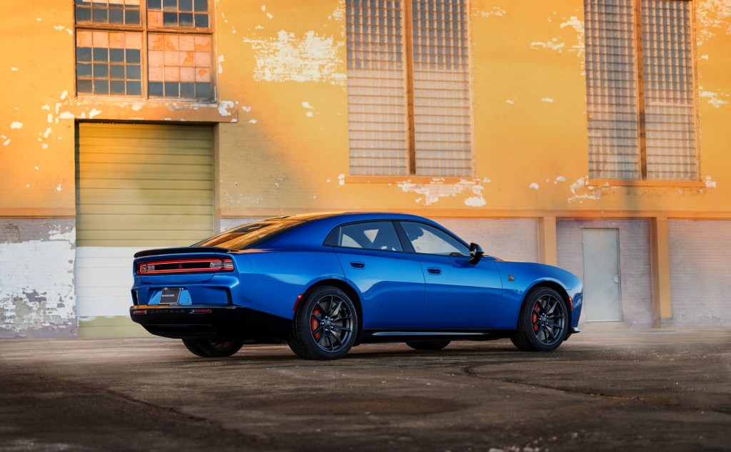 2026 Dodge Charger Daytona sedan side rear view