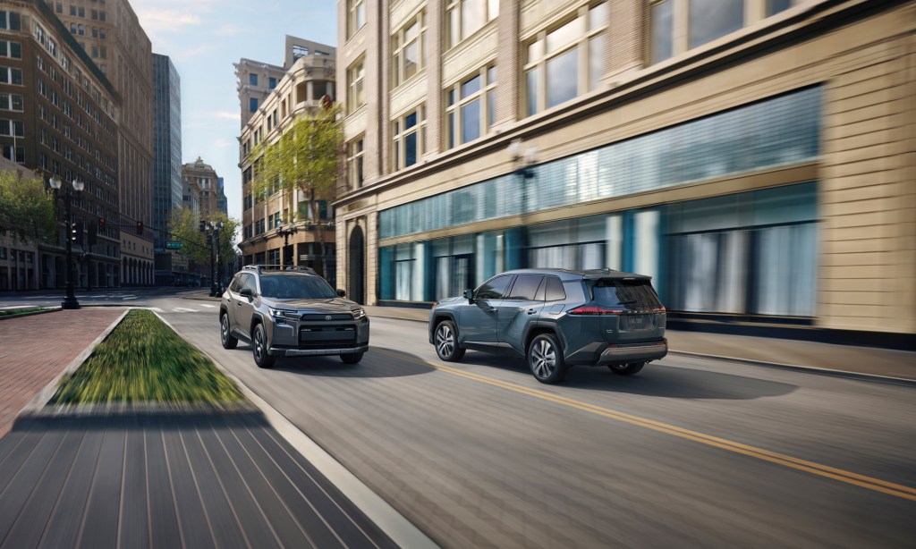 2026 Toyota RAV4s passing each other