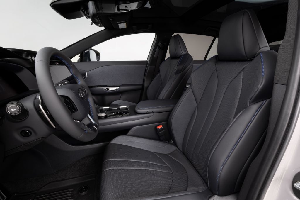 2026 Lexus RZ interior view of front seats