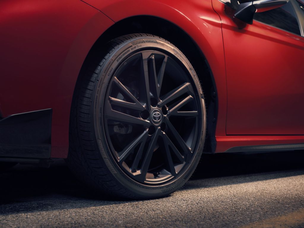 2026 Toyota Camry Nightshade Edition front driver-side wheel
