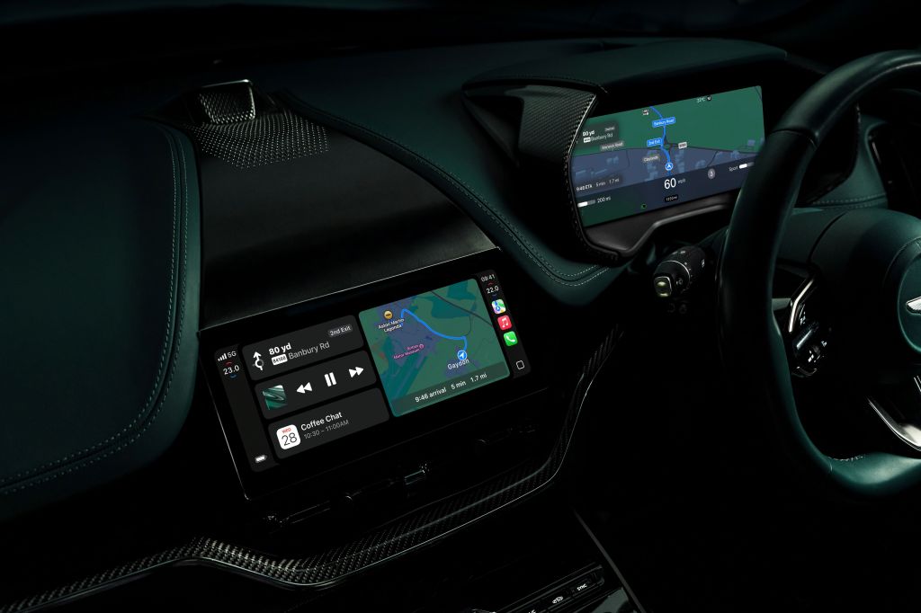 Apple CarPlay Ultra screens in Aston Martin vehicle