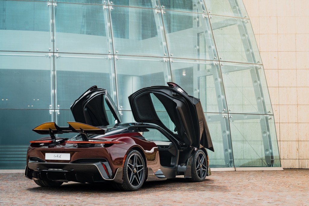 Automobili Battista Novantacinque with doors open