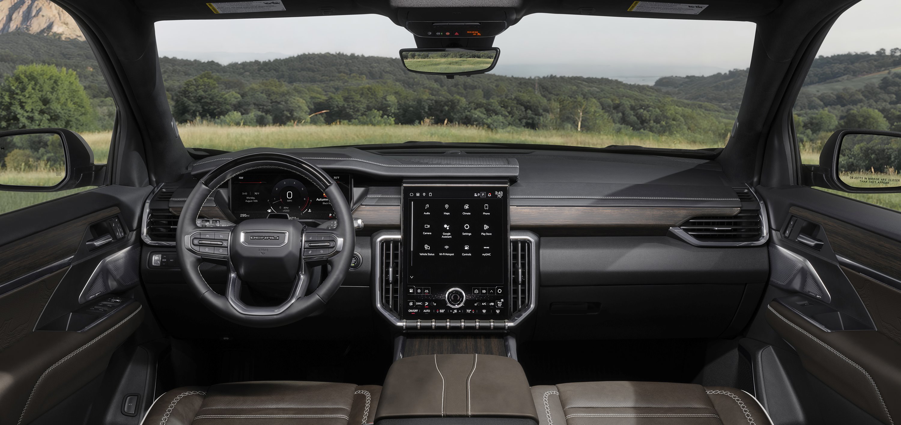 GMC Acadian Ultimate Denali dashboard and steering wheel