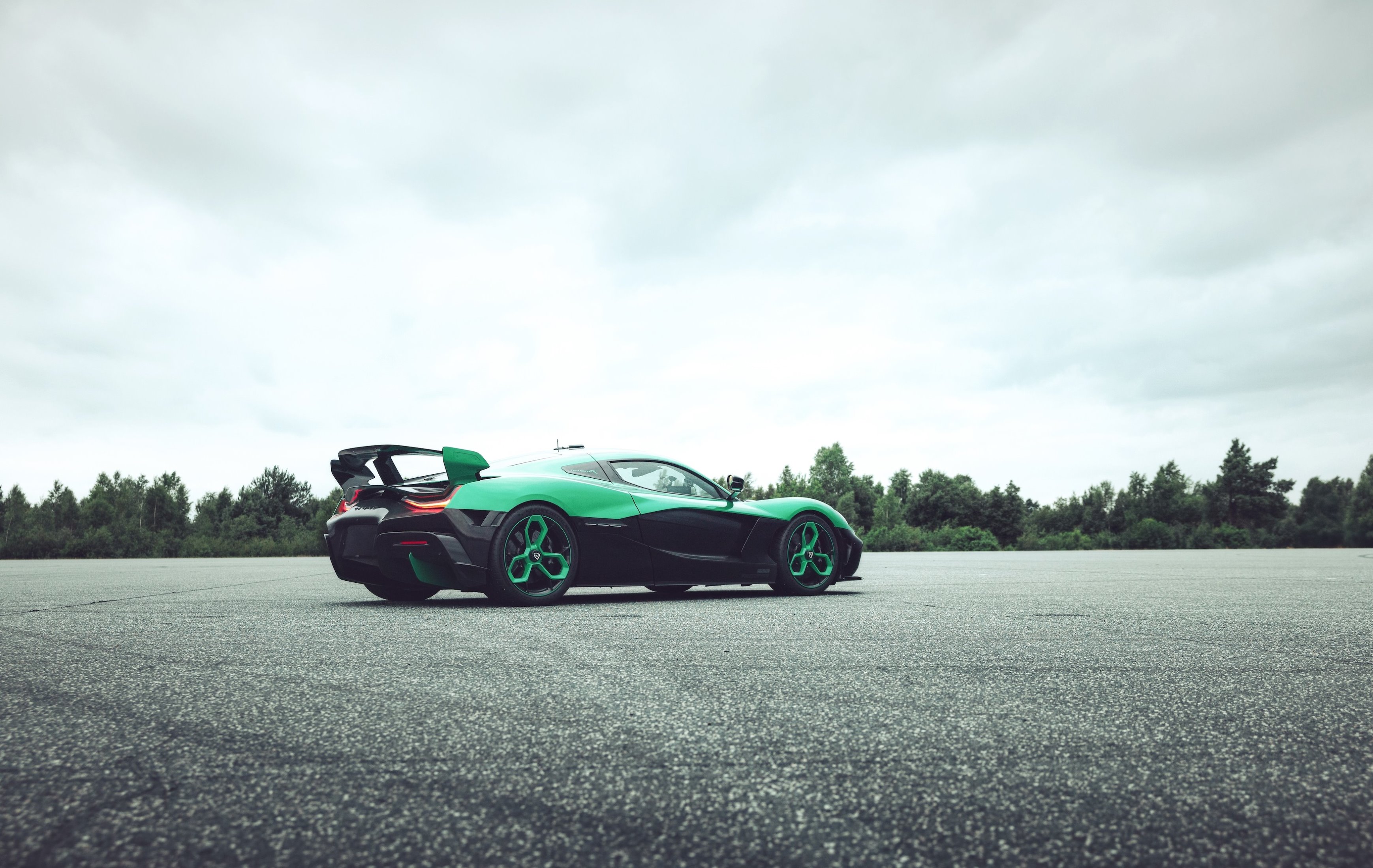 Rimac Nevera R rear of car