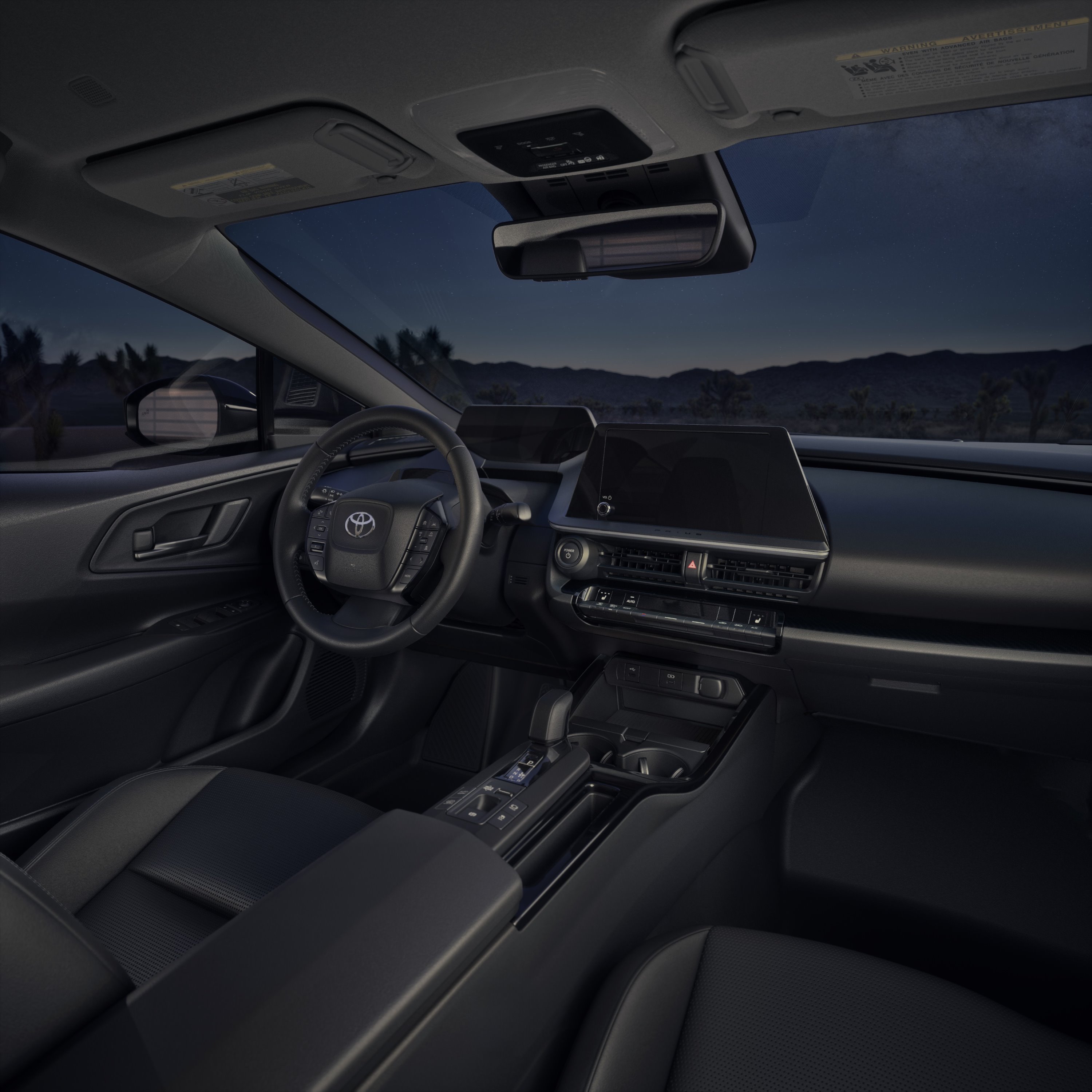 2026 Toyota Prius Plug-in Hybrid Nightshade Edition interior