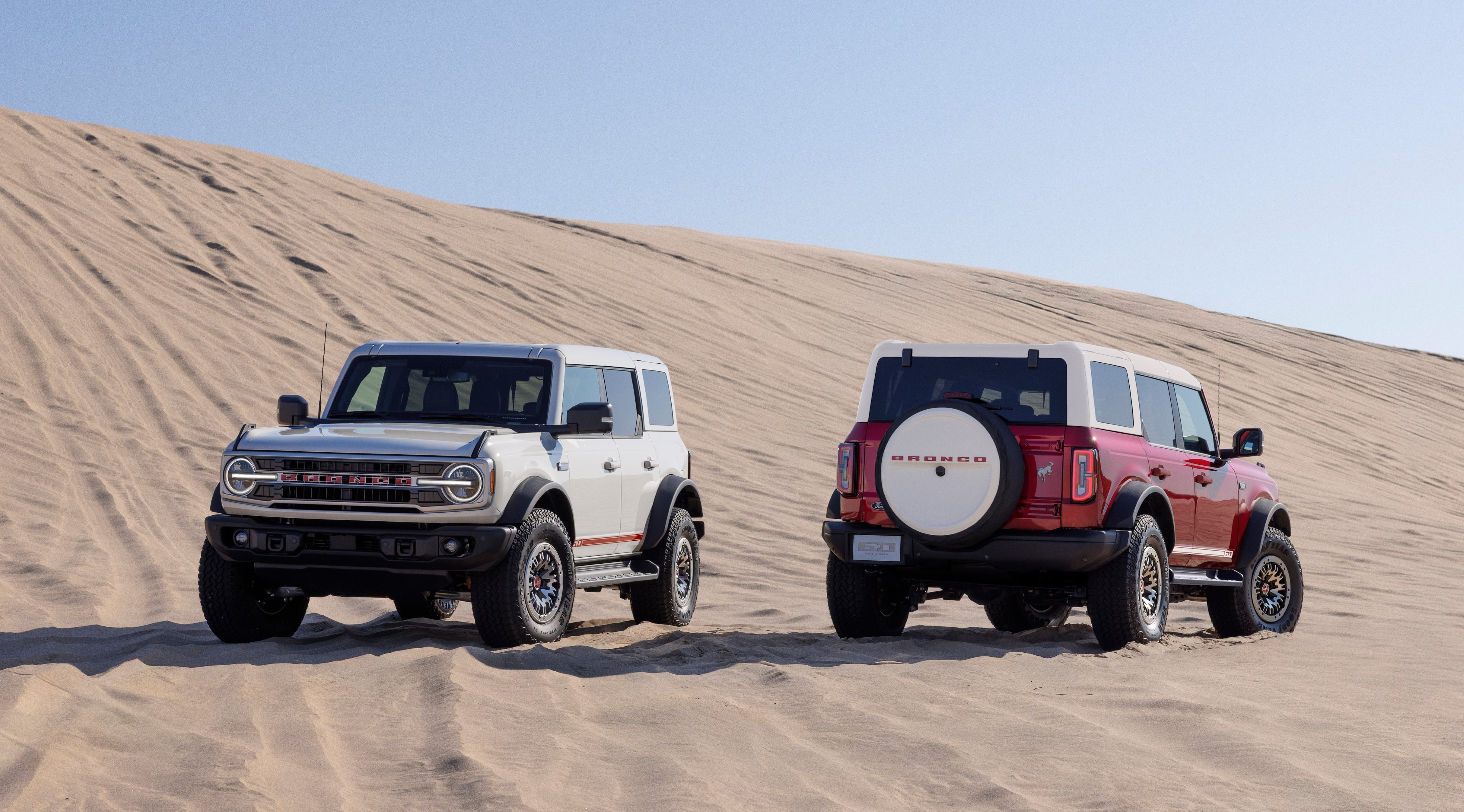 2026 Ford Bronco 60th Anniversary package front and back side by side