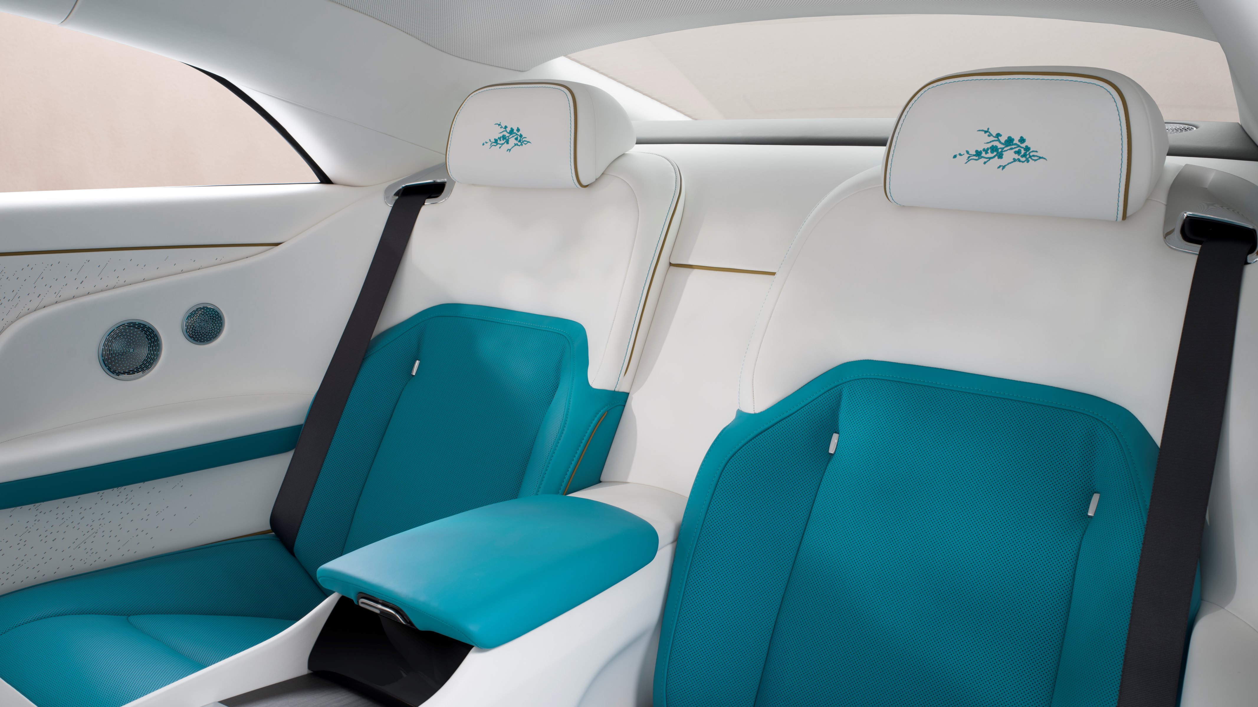 Rolls-Royce Spectre Inspired by Primavera Evanescent theme rear seats