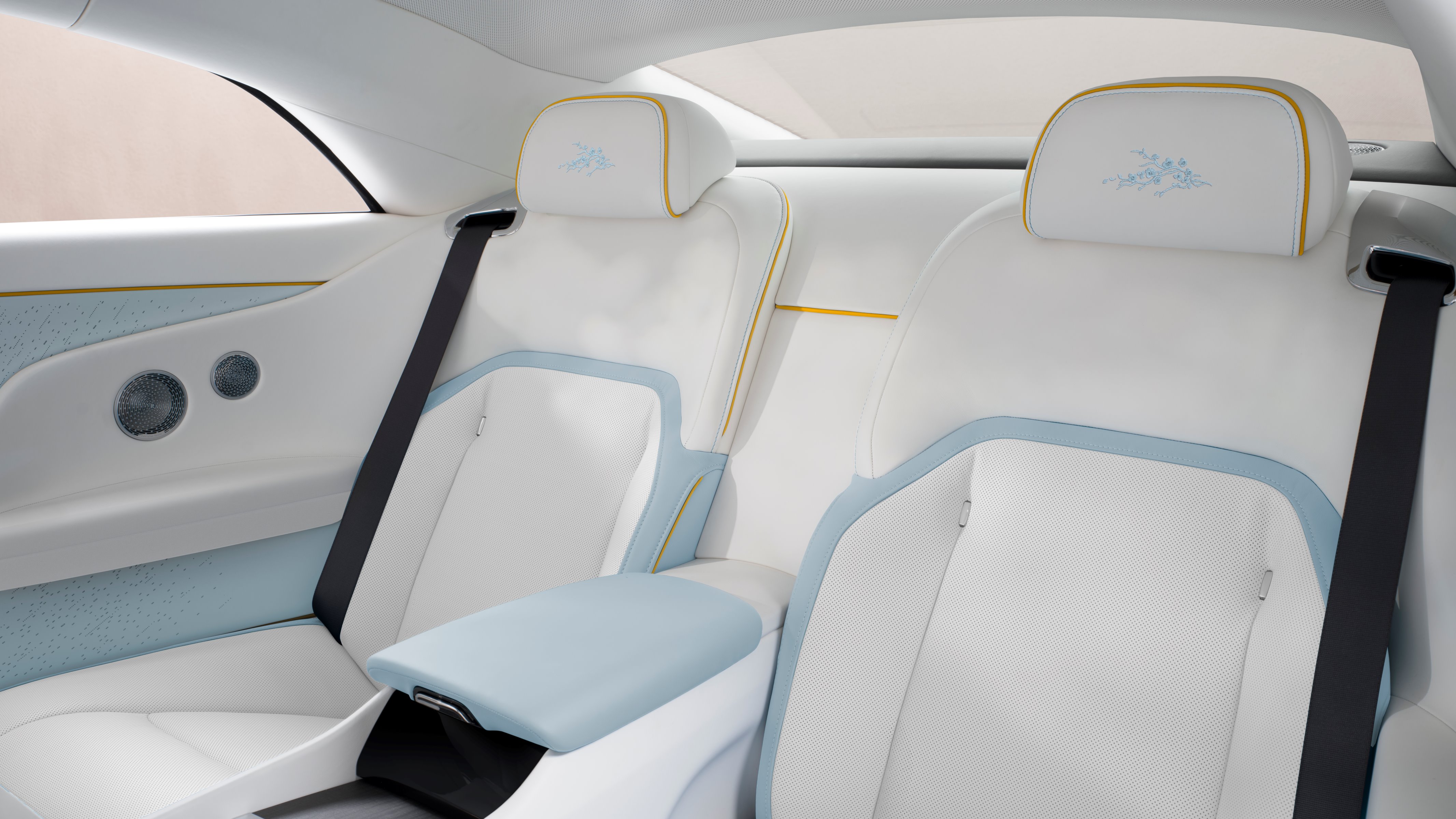 Rolls-Royce Spectre Inspired by Primavera Reverie theme rear seats