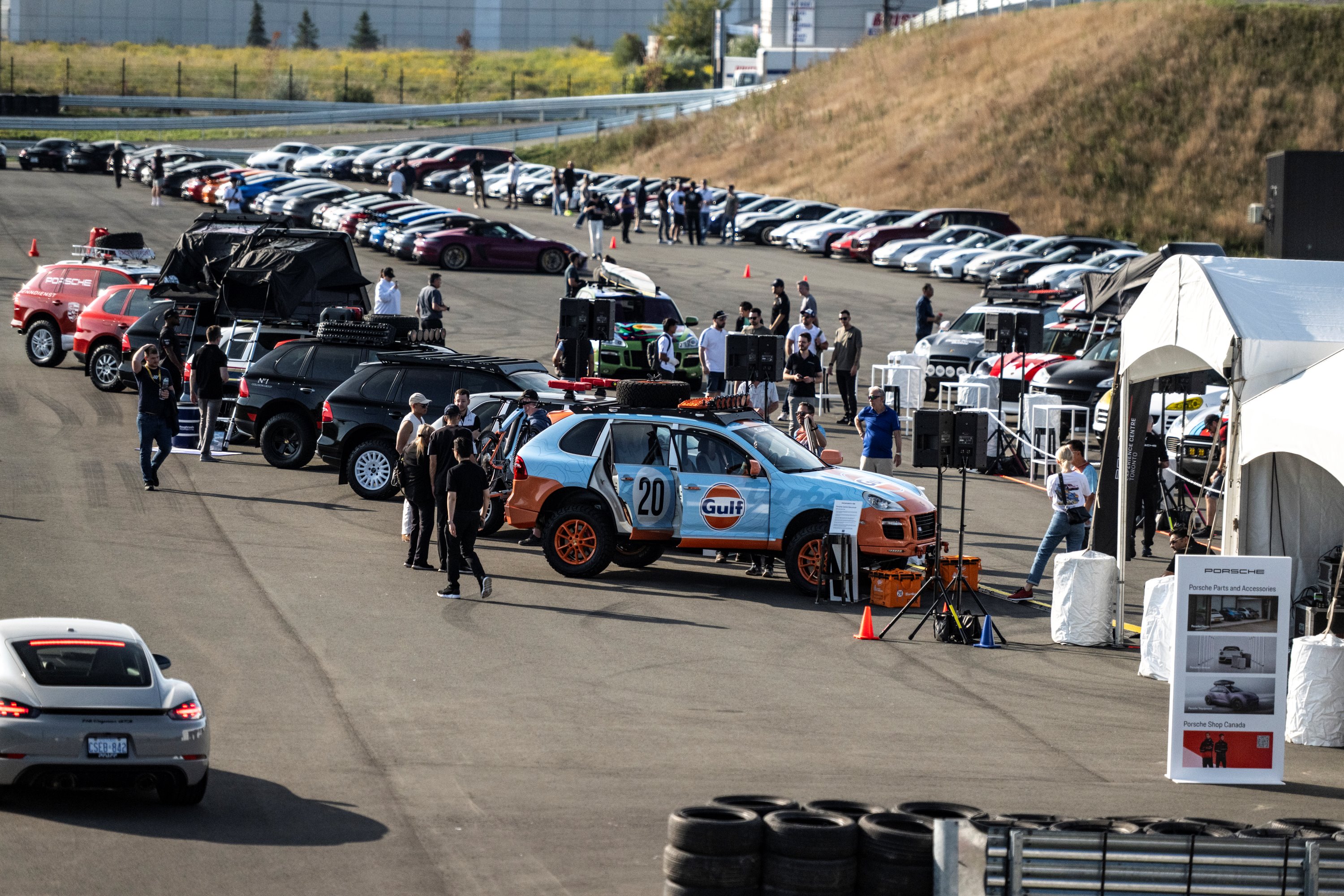 2025 Porsche Classic Restoration Canada Competition lineup of cars and SUVs