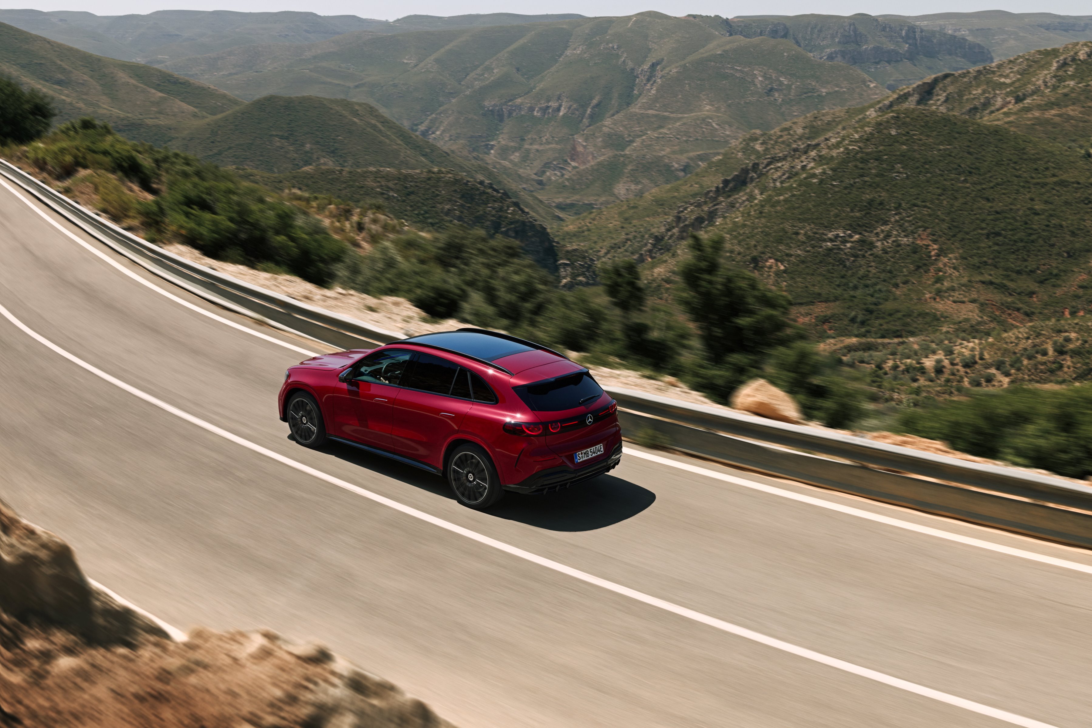 Mercedes-Benz GLC with EQ Technology overhead view