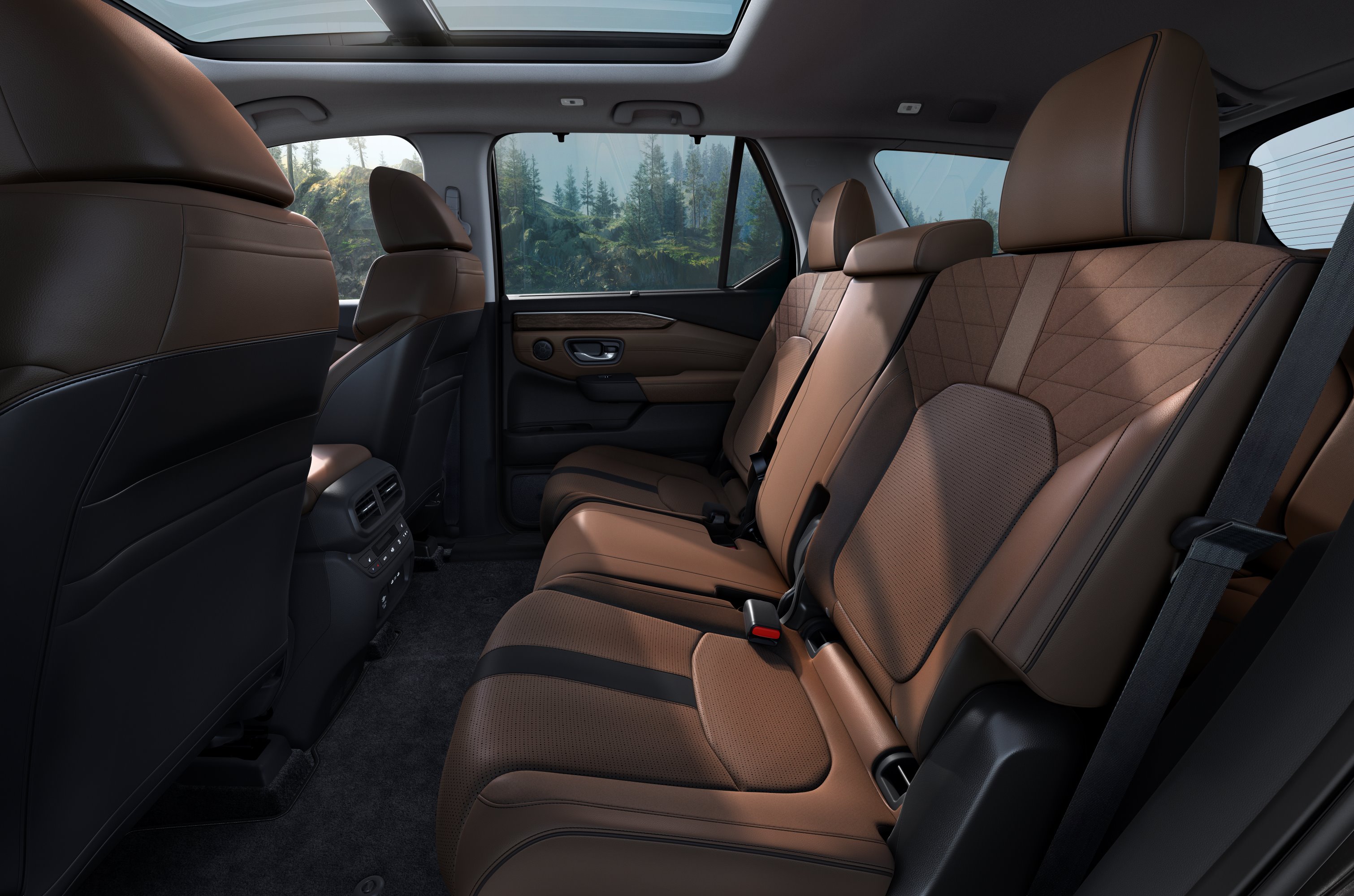 Honda Pilot Black Edition rear seats