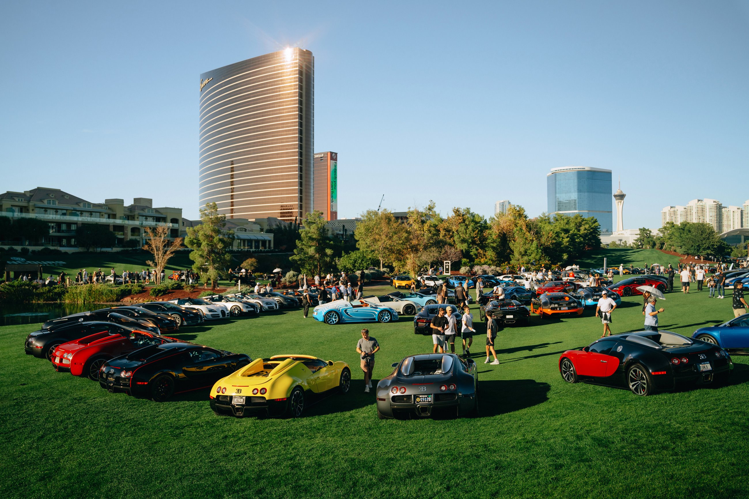 2025 Concours at Wynn Las Vegas view of Bugatti Veyrons