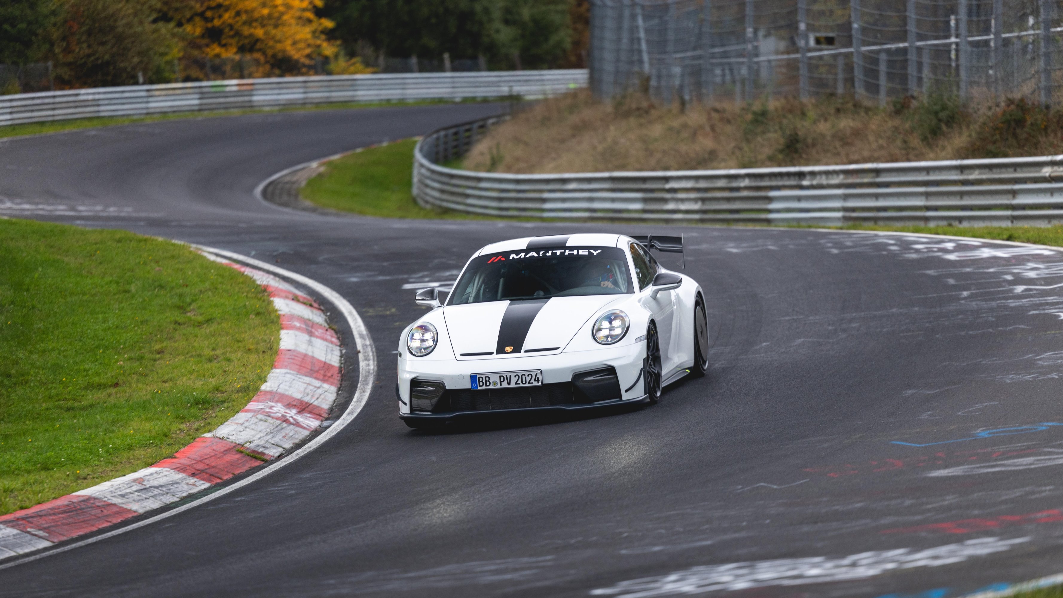 Porsche 911 GT3 with Manthey Kit at Nürburgring Nordschleife