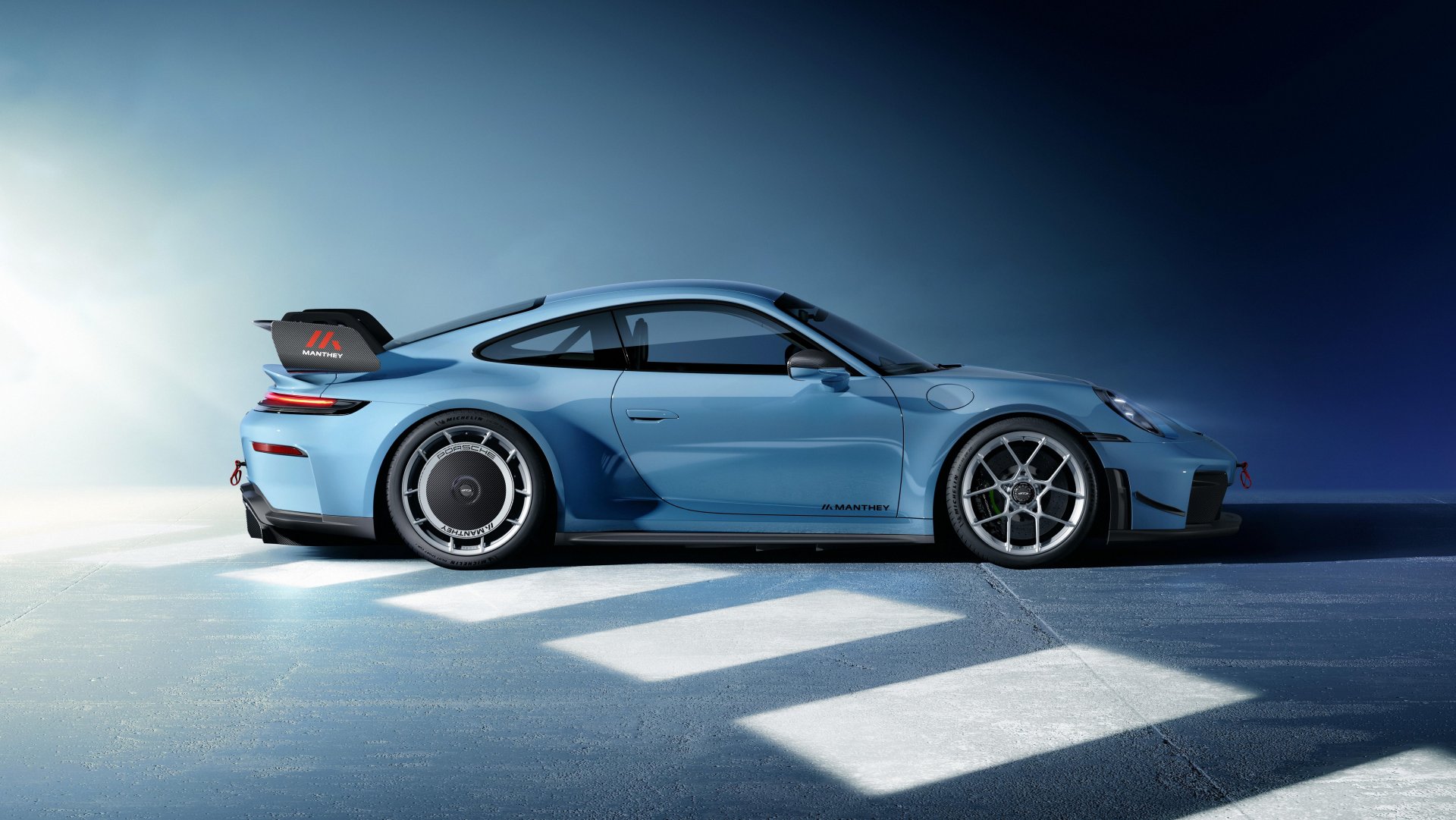 Porsche 911 GT3 with Manthey Kit side