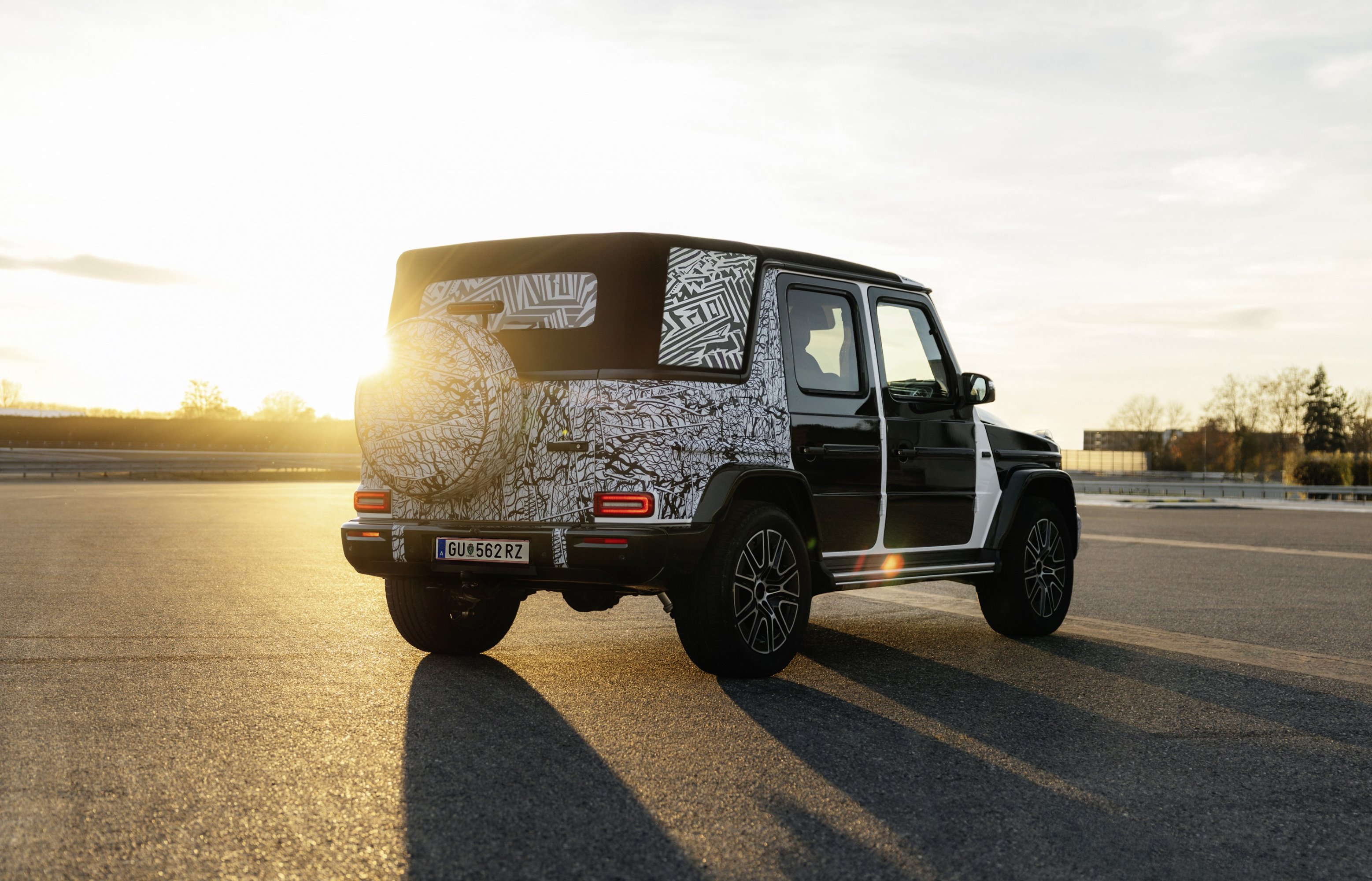Mercedes-Benz G-Class Cabriolet teaser image of rear and side