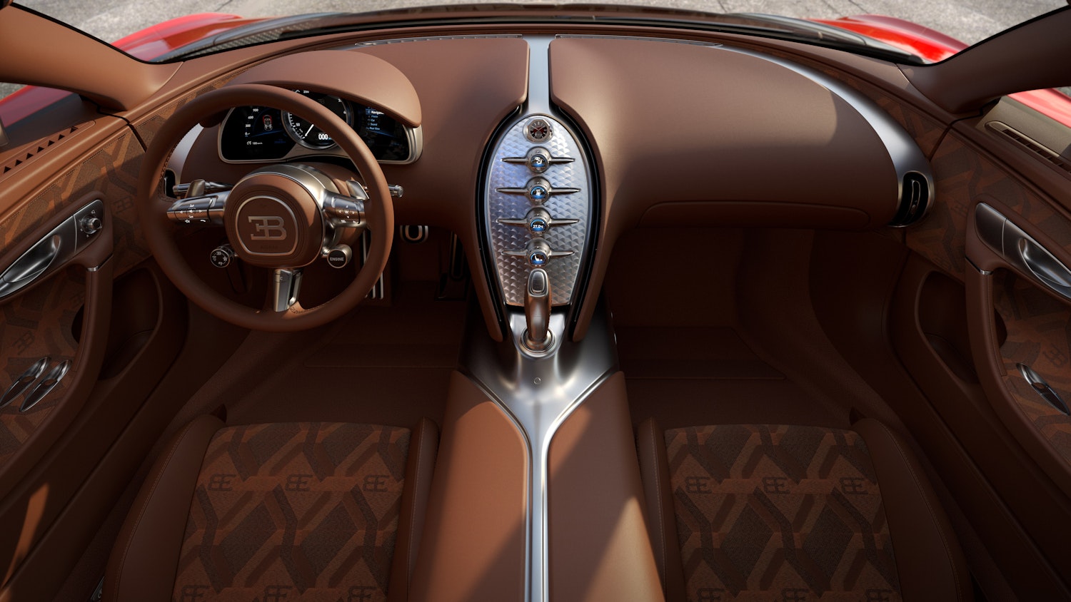 Bugatti F.K.P Hommage cabin view from above