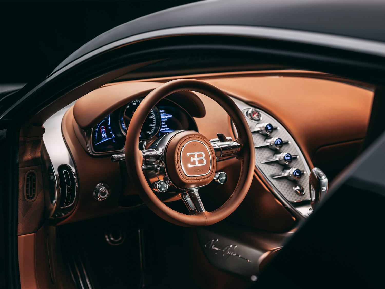 Bugatti F.K.P Hommage steering wheel