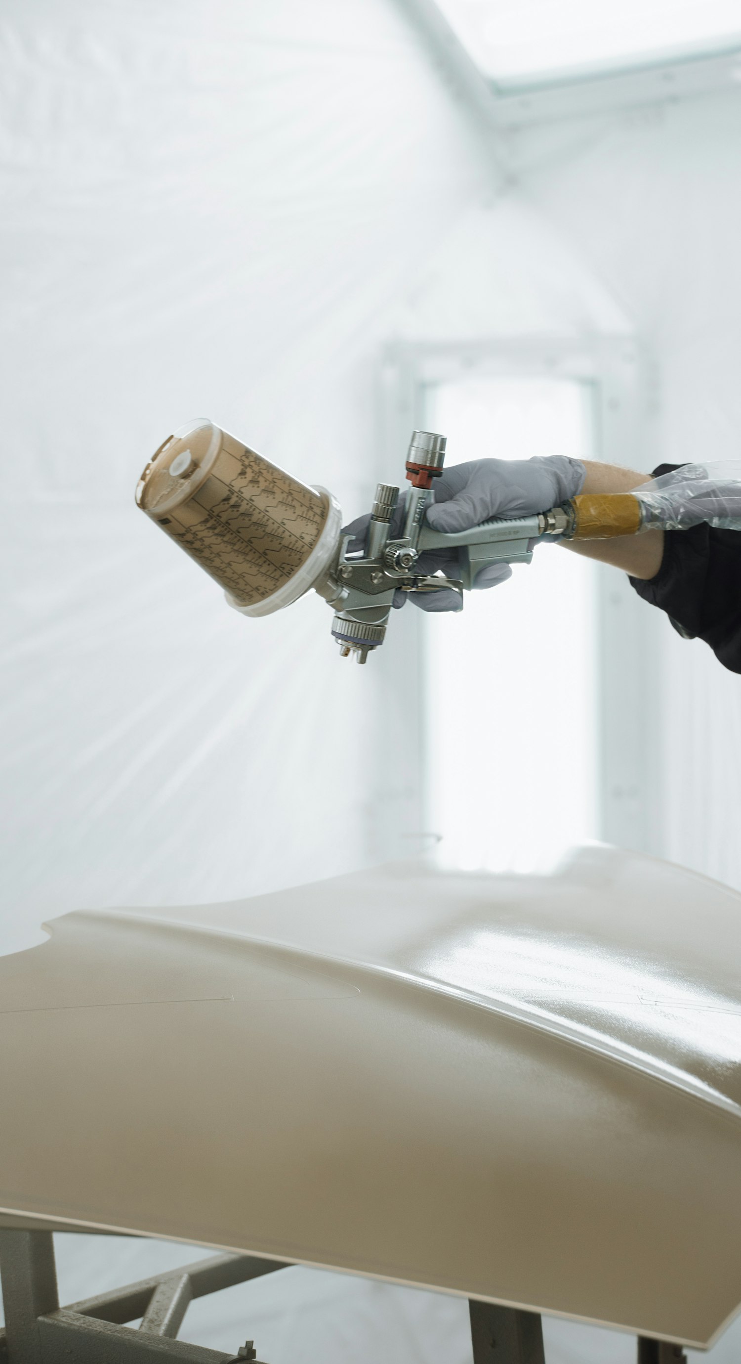 Painting of Bugatti W16 Mistral La Perle Rare panels