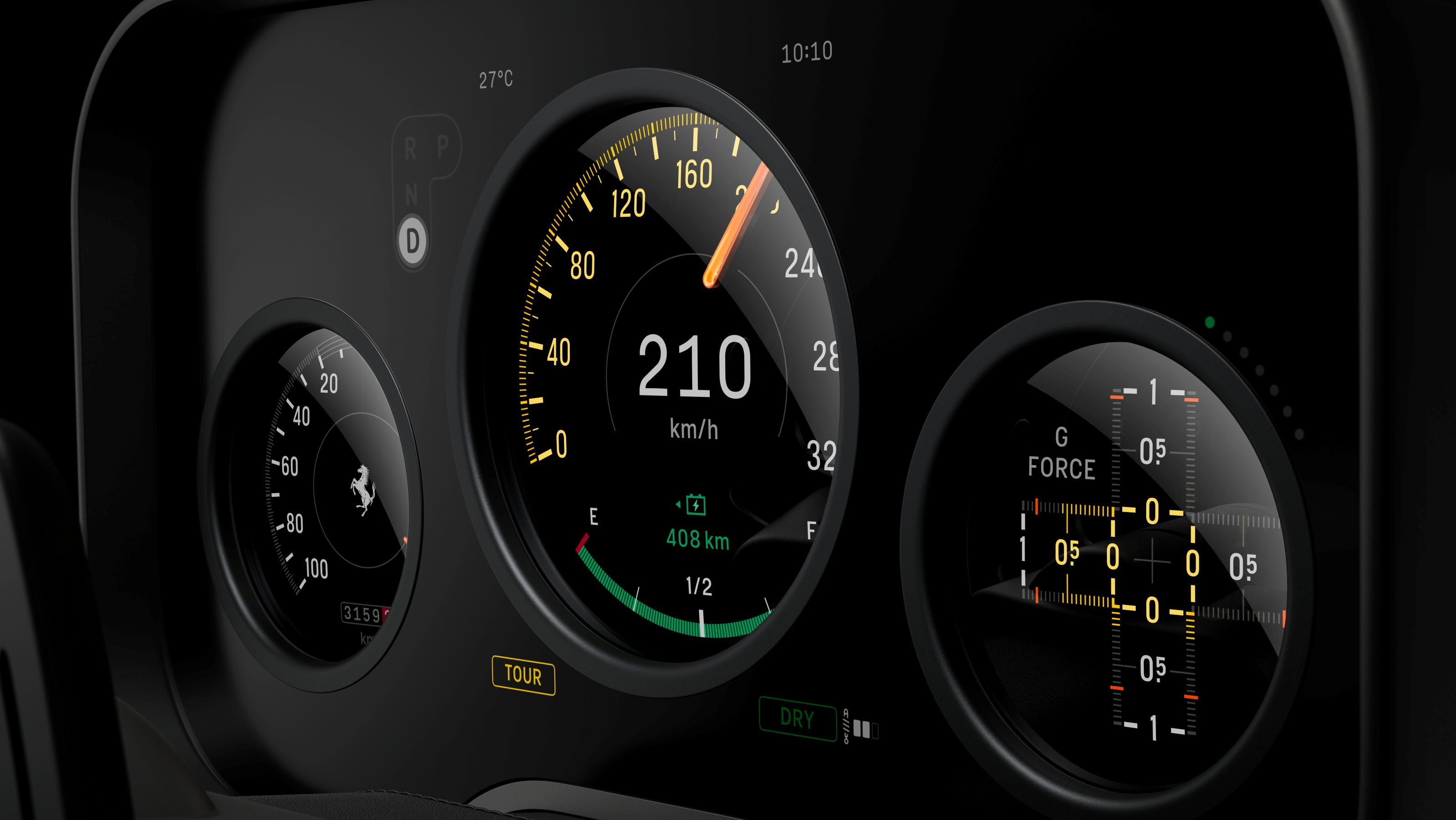 Ferrari Luce driver display