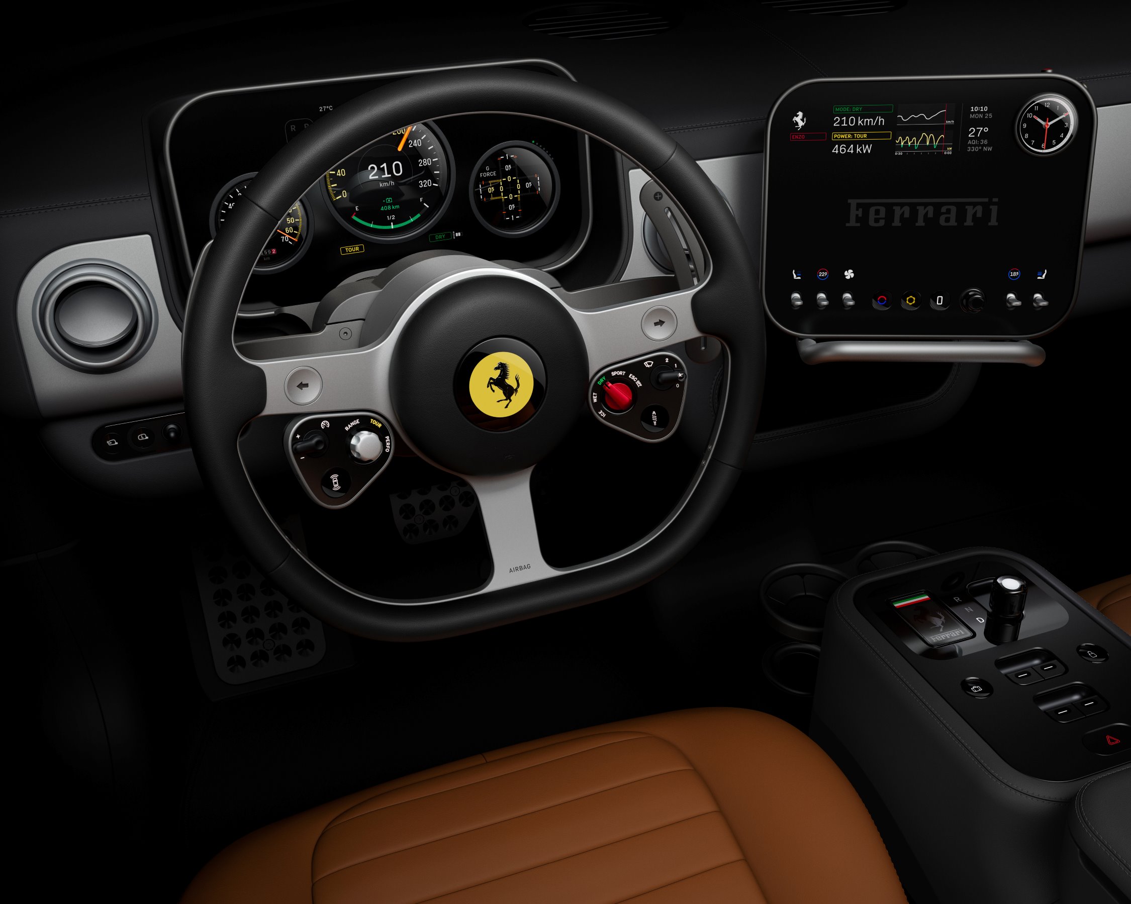 Ferrari Luce driver view
