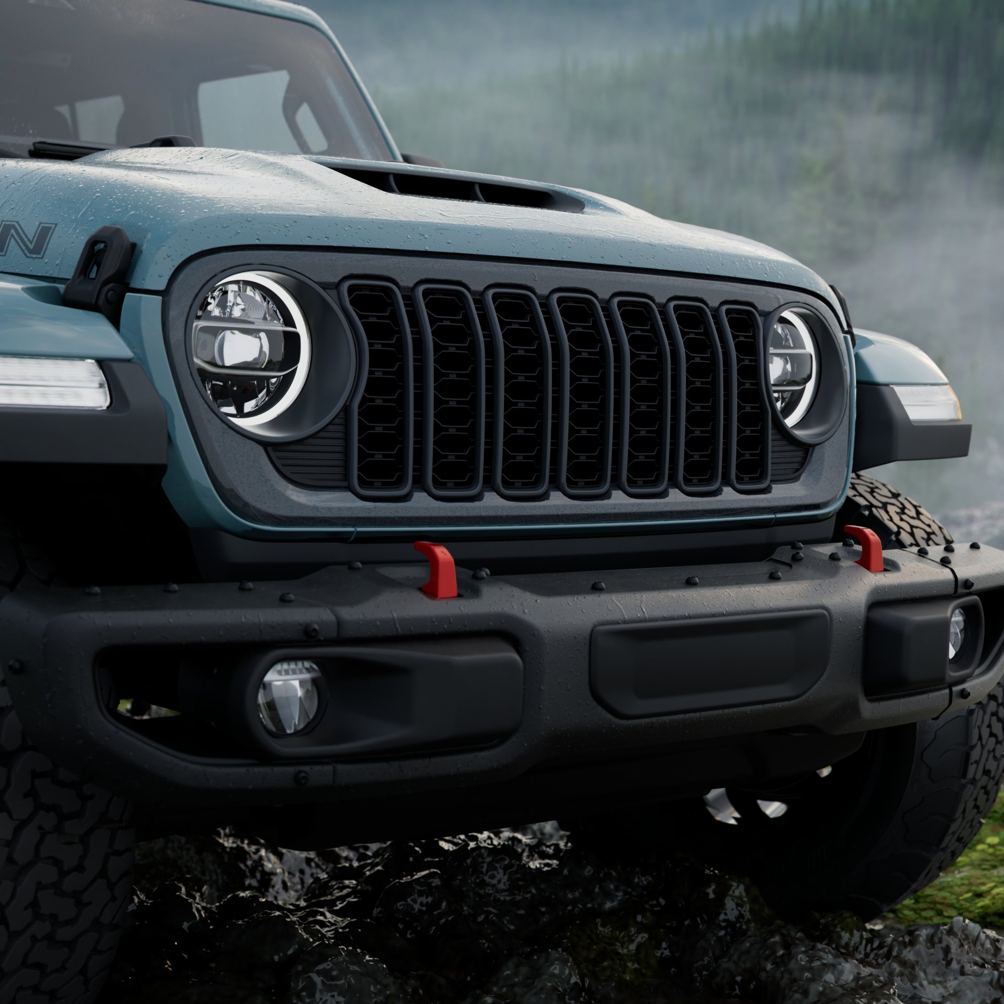 Jeep Wrangler Rockslide front grille
