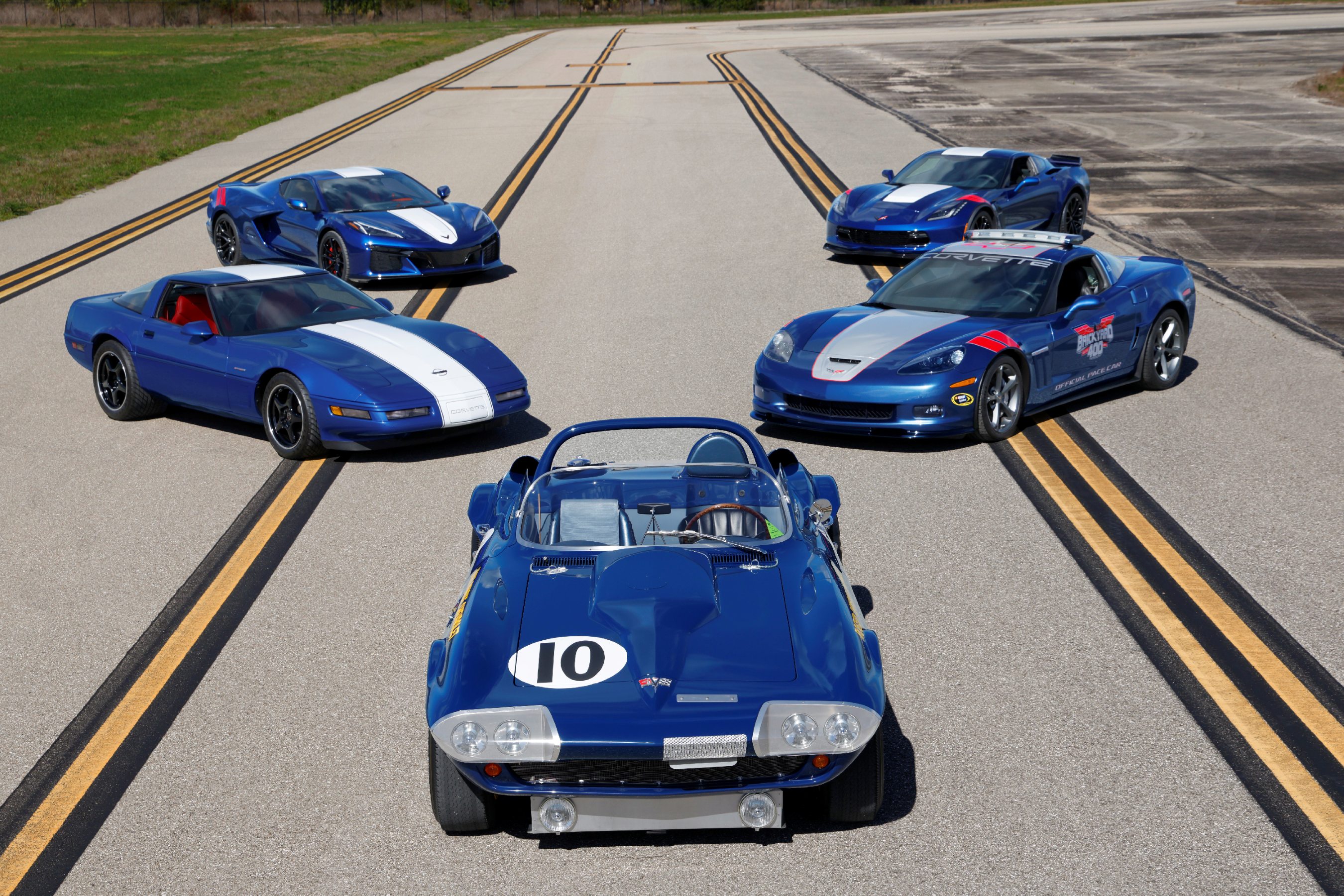 Chevrolet Corvette Grand Sport C2, C4, C6, C7 and C8 models