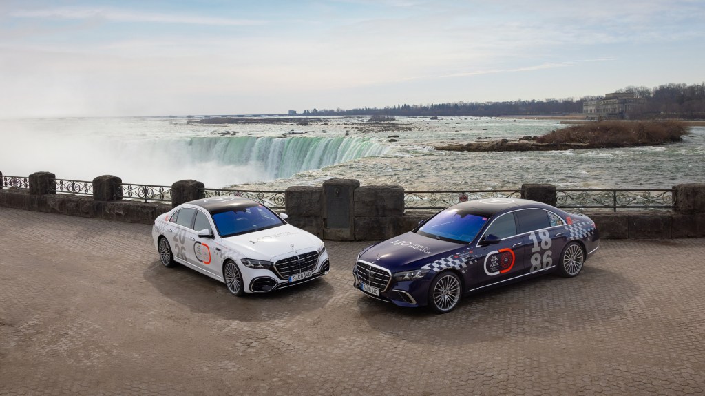 Why were Mercedes-Benz S-Class cars sightseeing in Niagara&nbsp;Falls?