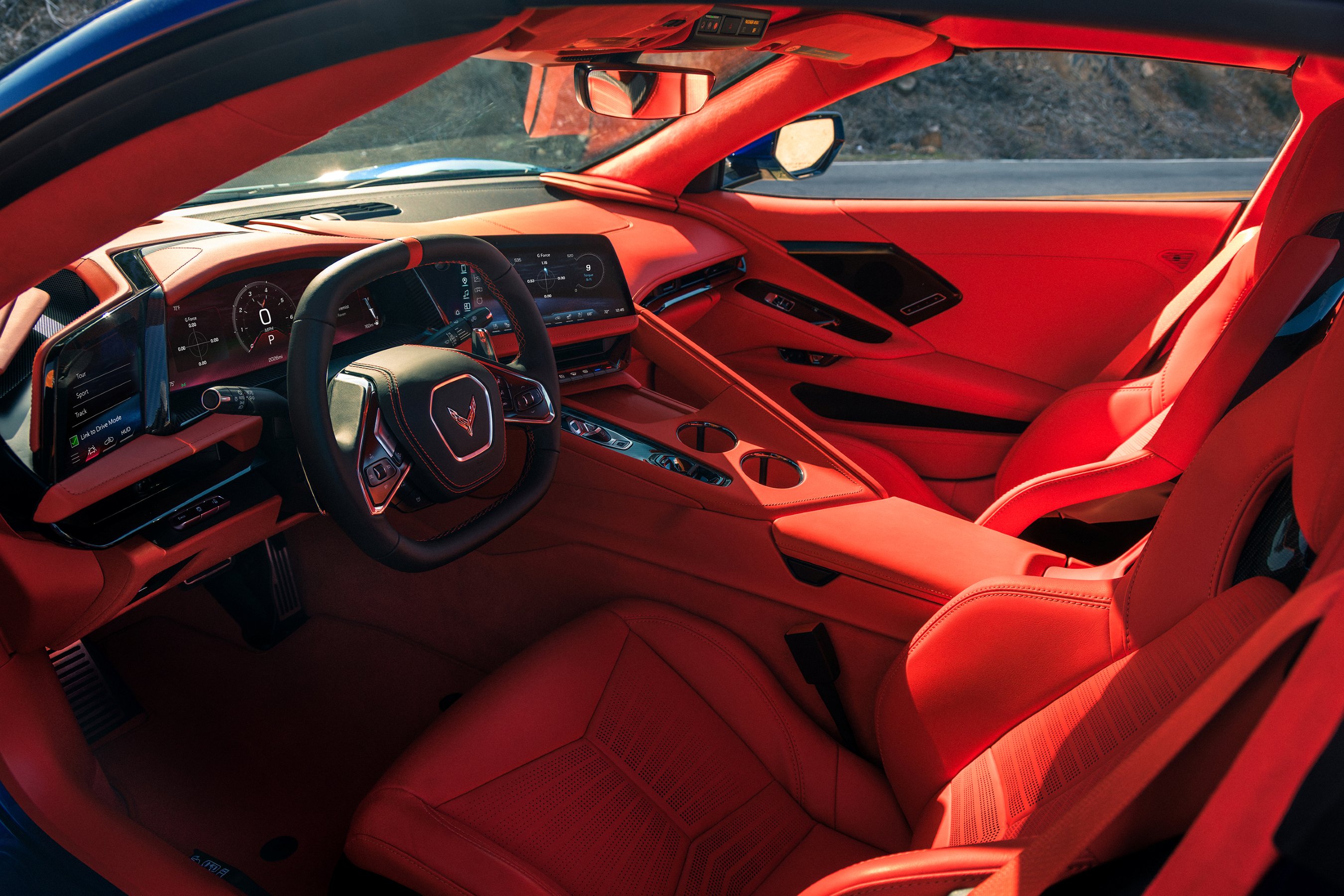 2027 Chevrolet Corvette Grand Sport interior in red