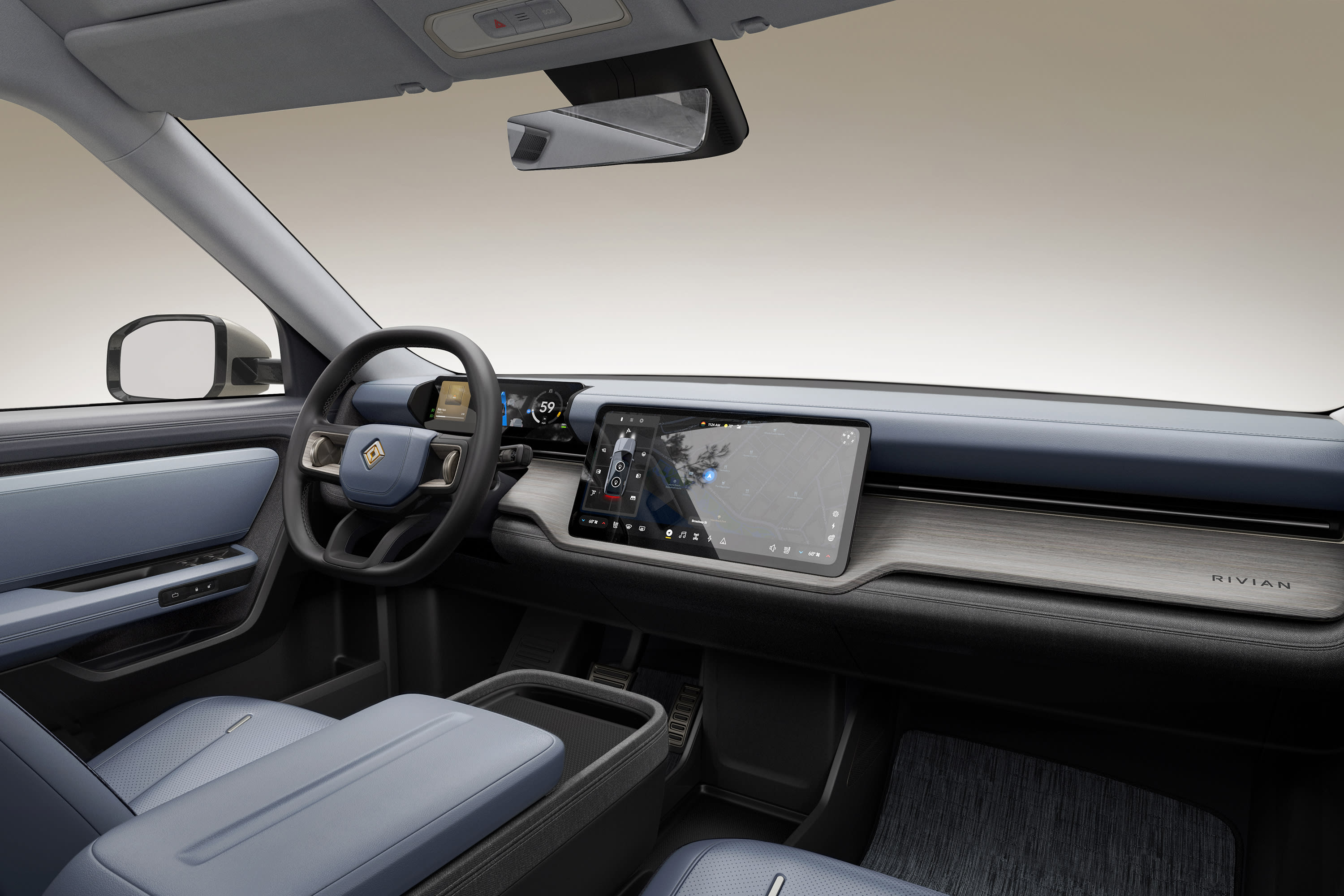 Rivian R2 cabin front