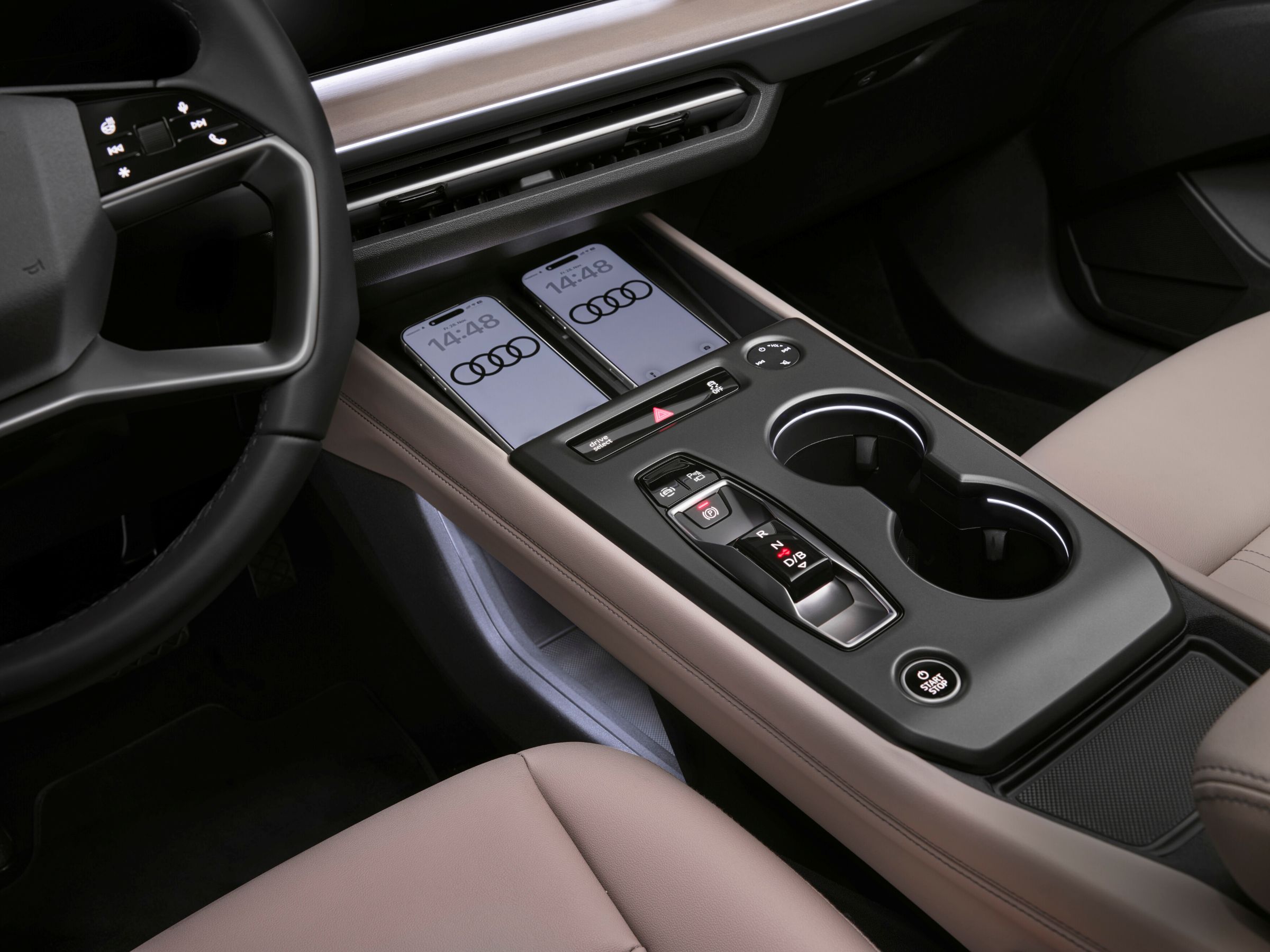 2027 Audi Q4 e-tron SUV wireless phone chargers