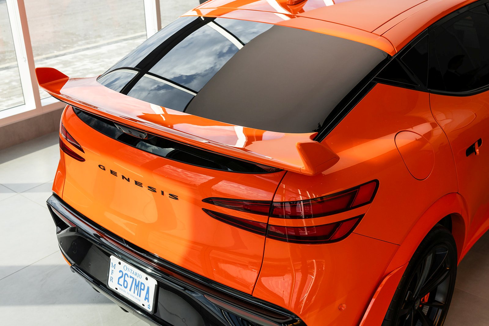 Genesis GV60 Magma rear spoiler