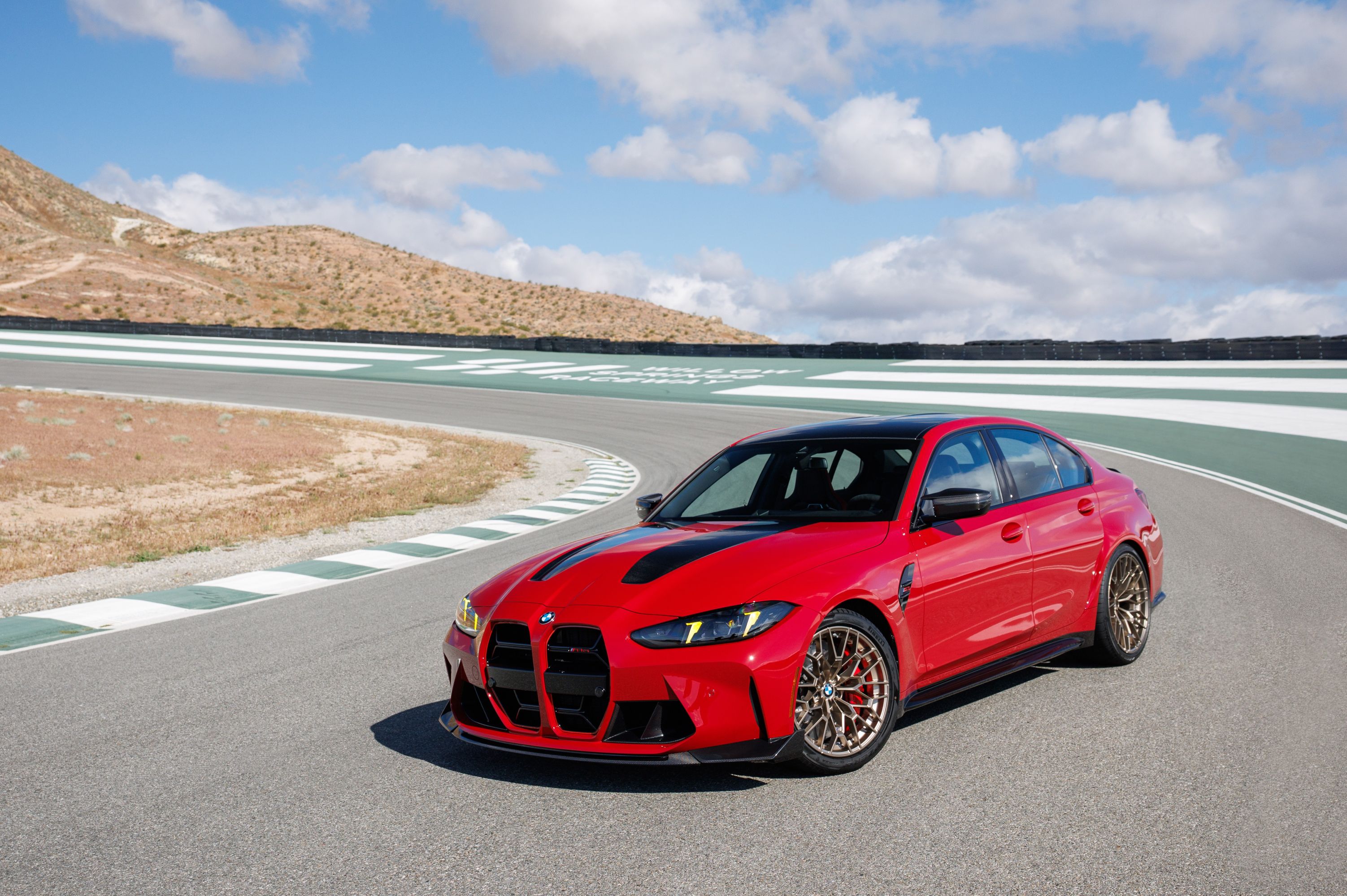 2027 BMW M3 CS Handschalter parked on track