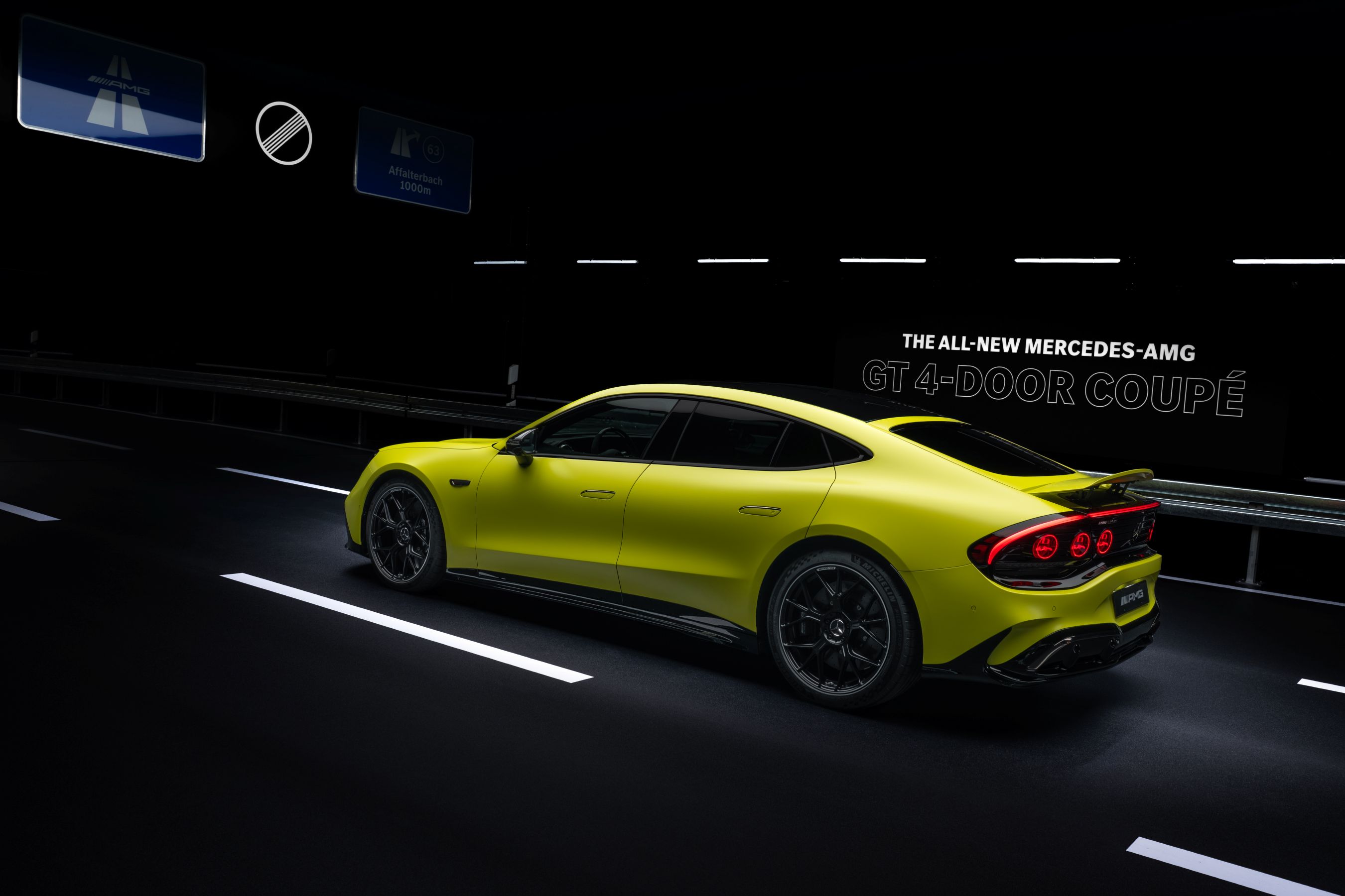 Mercedes-AMG GT 4-Door Coupe side and rear