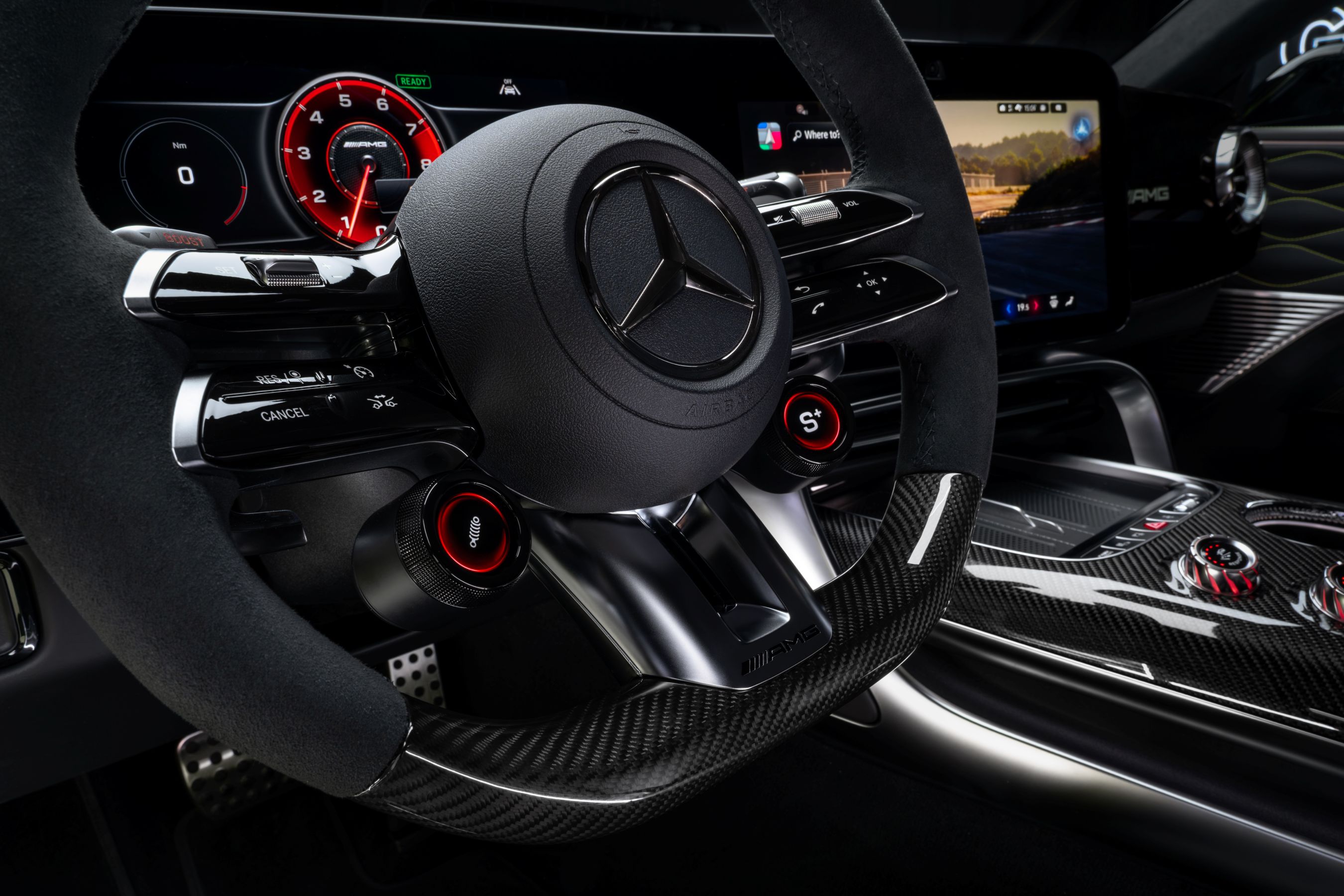 Mercedes-AMG GT 4-Door Coupe steering wheel
