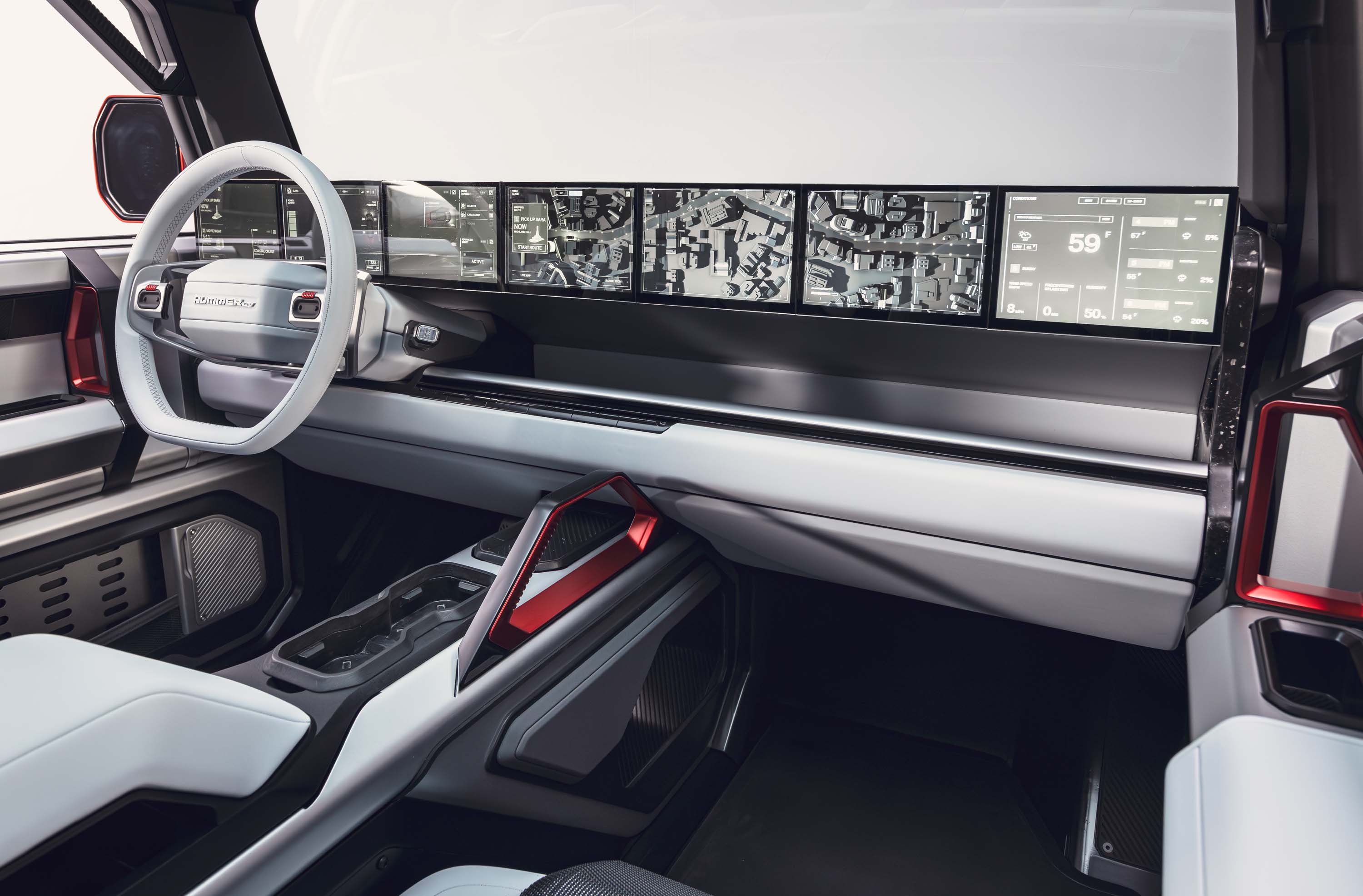 GMC Hummer X pickup concept interior