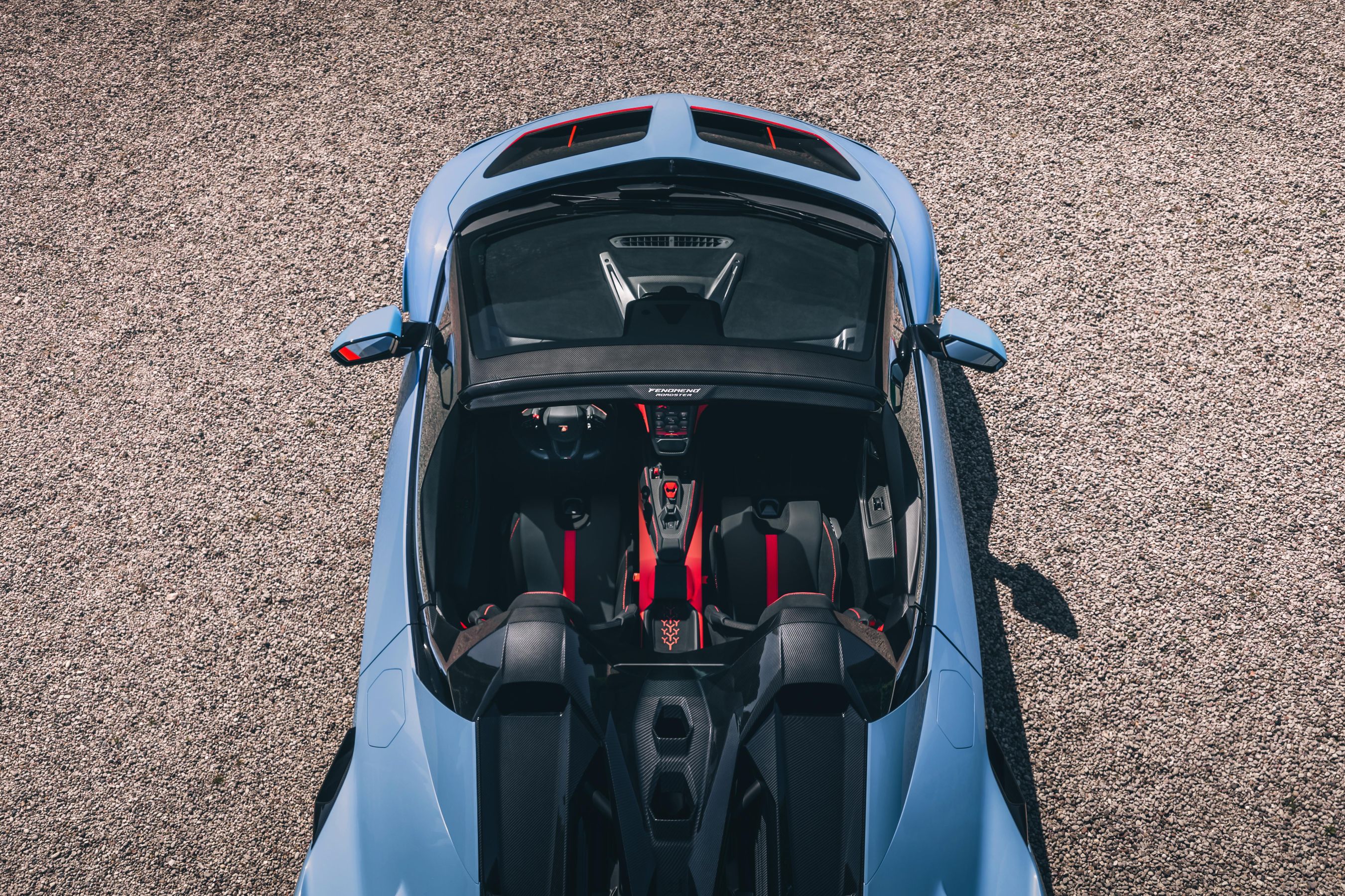 Lamborghini Fenomeno Roadster cockpit from above