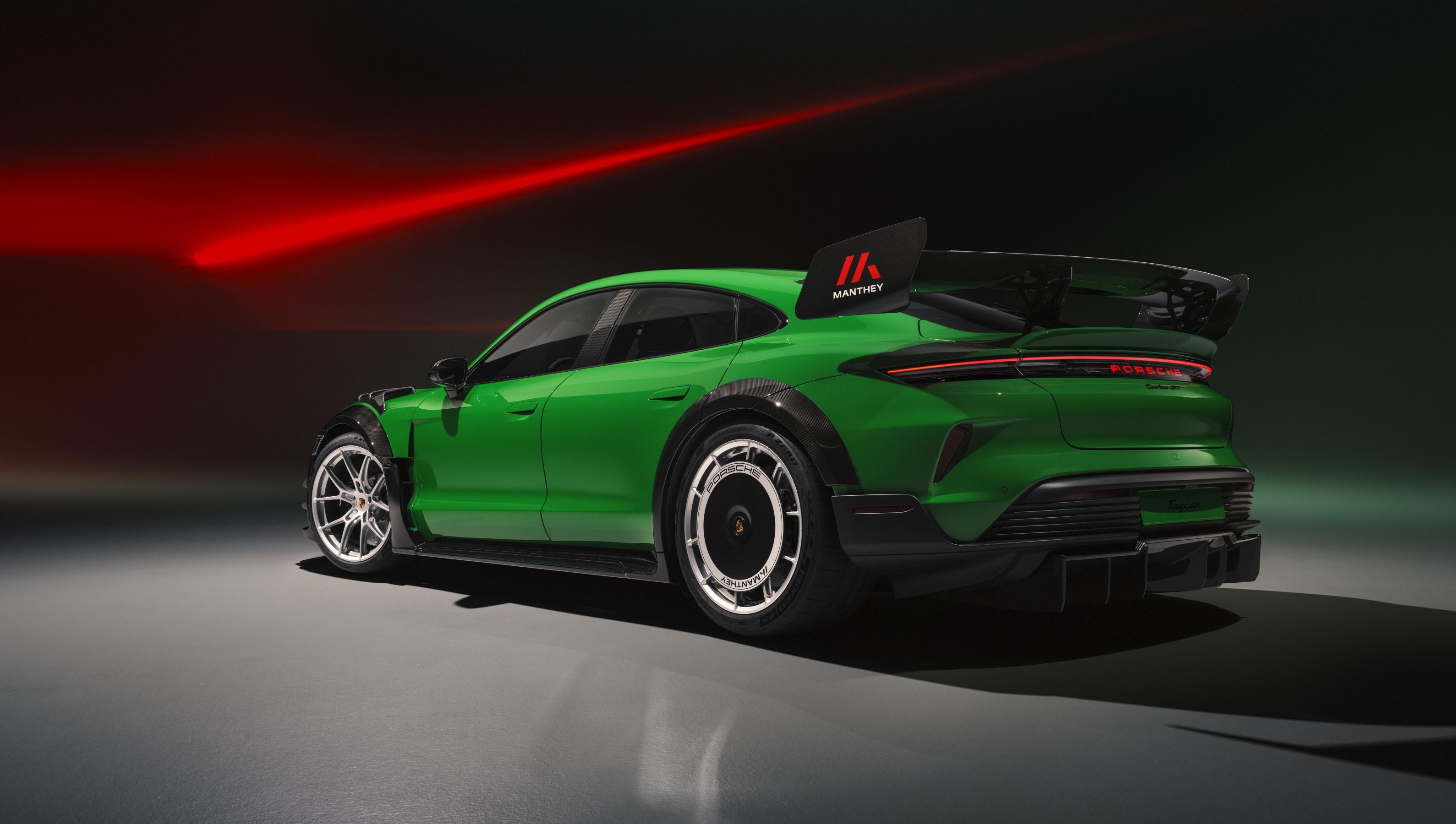 Porsche Taycan Turbo GT with the Weissach Package and the Manthey Kit 