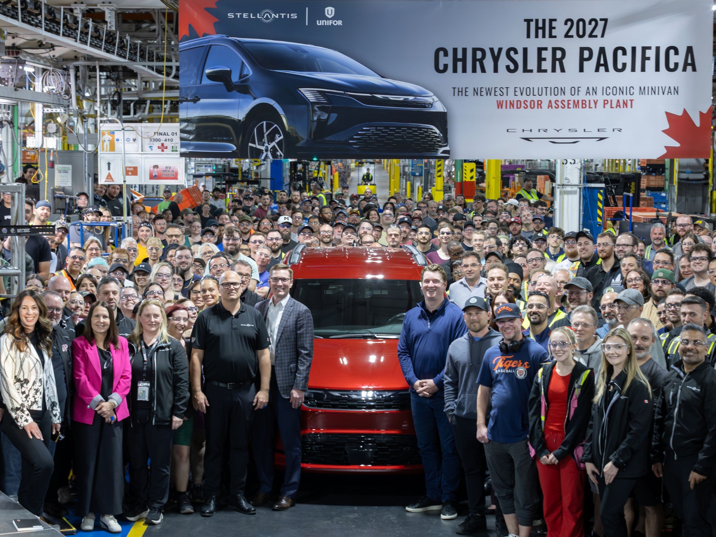 Windsor Chrysler Pacifica employee celebration